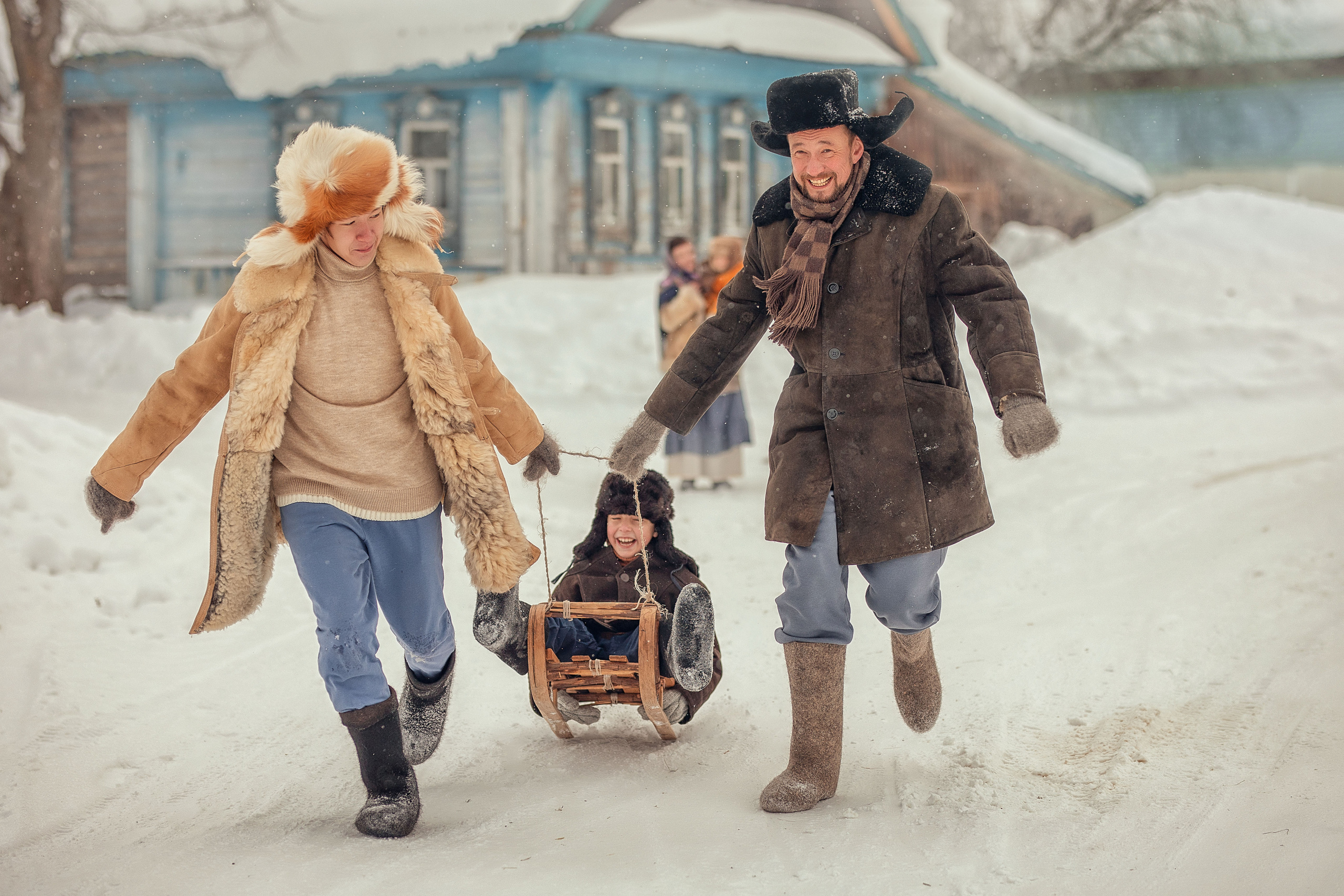 ДЕРЕВЕНСКАЯ ЗИМА. Елена Чернигина семейный и детский фотограф в Нижнем Новгороде и Бор