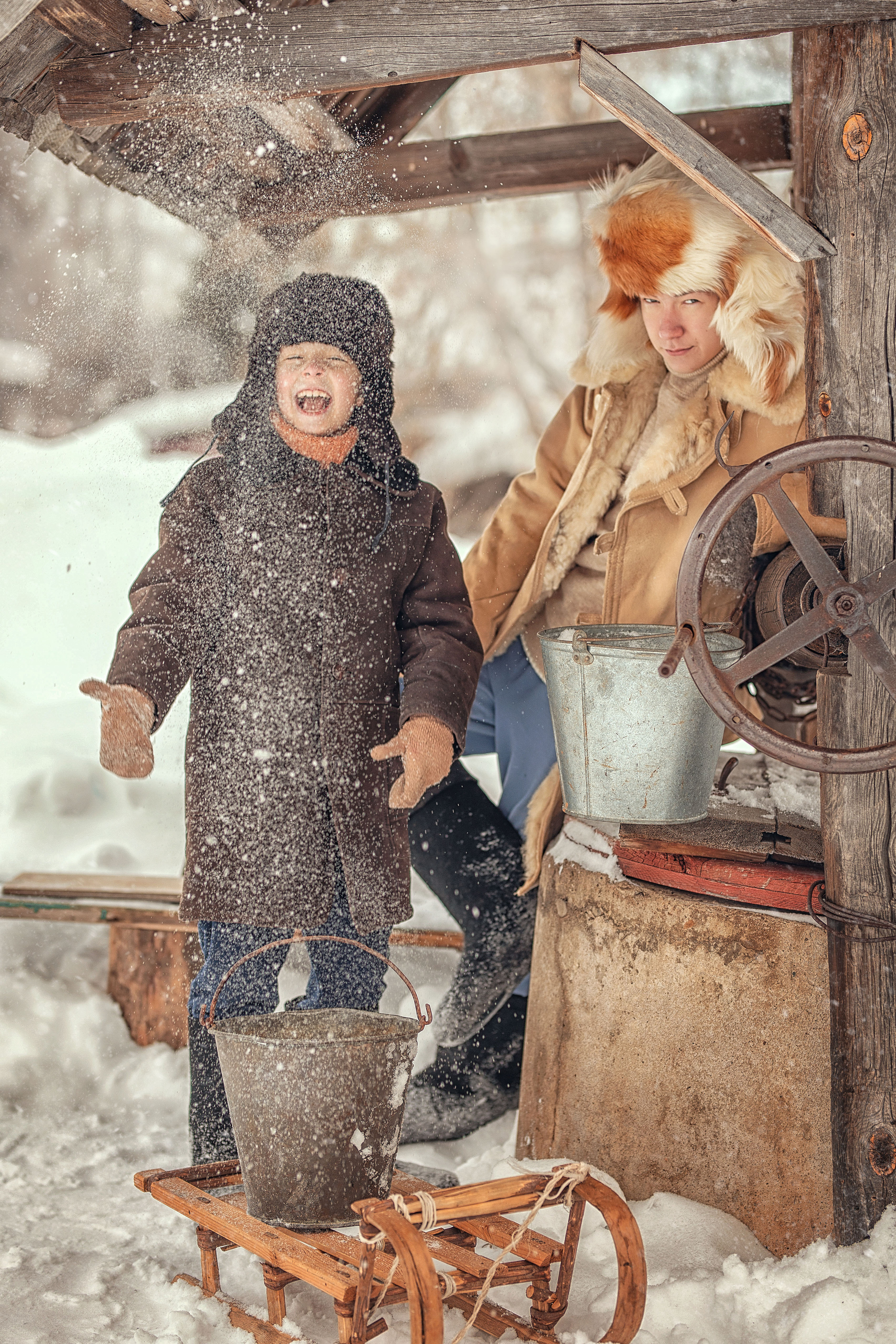 ДЕРЕВЕНСКАЯ ЗИМА. Елена Чернигина семейный и детский фотограф в Нижнем Новгороде и Бор
