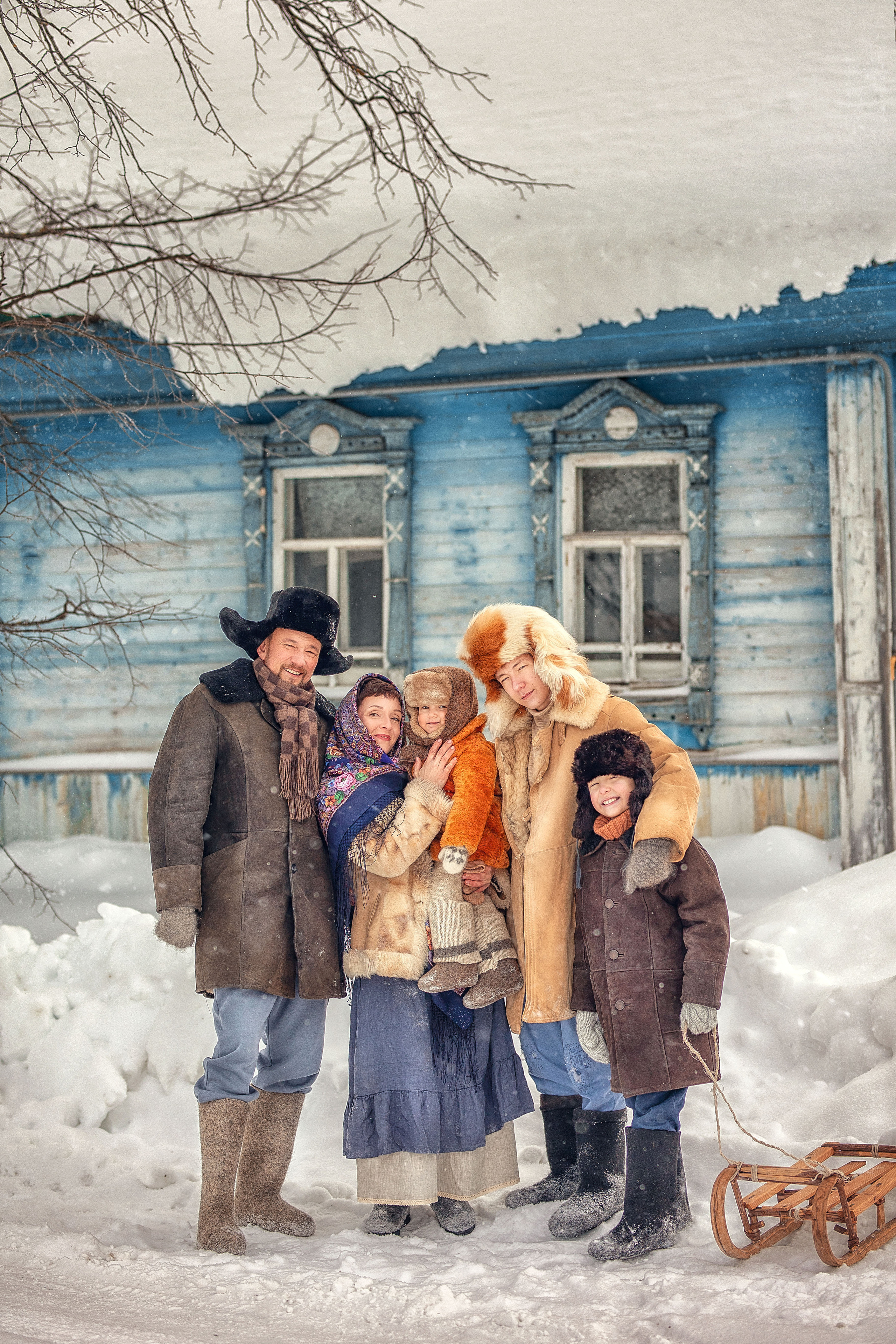 ДЕРЕВЕНСКАЯ ЗИМА. Елена Чернигина семейный и детский фотограф в Нижнем Новгороде и Бор