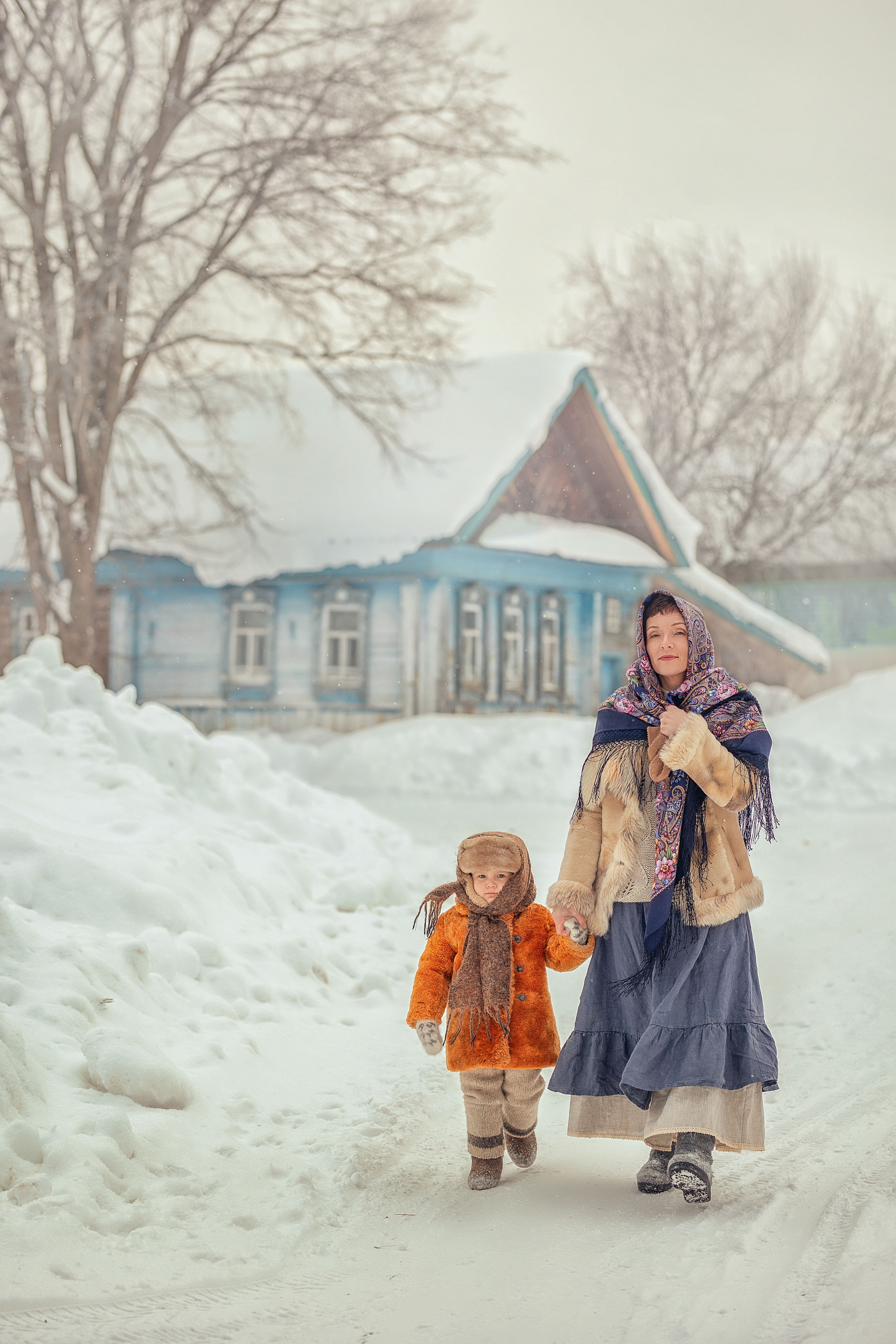 ДЕРЕВЕНСКАЯ ЗИМА. Елена Чернигина семейный и детский фотограф в Нижнем Новгороде и Бор