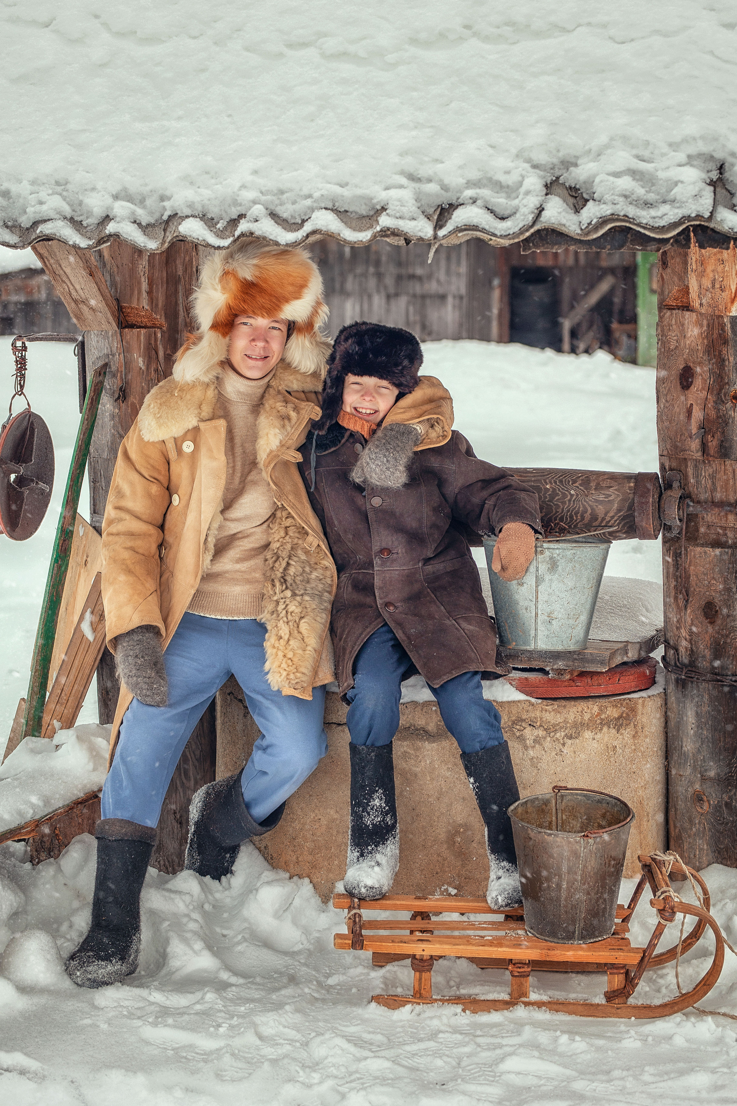 ДЕРЕВЕНСКАЯ ЗИМА. Елена Чернигина семейный и детский фотограф в Нижнем Новгороде и Бор