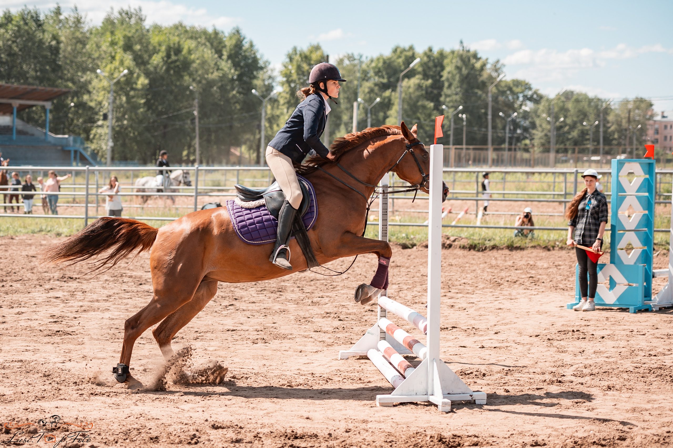 Первенство Тверской области по конкуру на Тверском ипподроме. Конный и фотограф с животными в Твери Топталова Люся