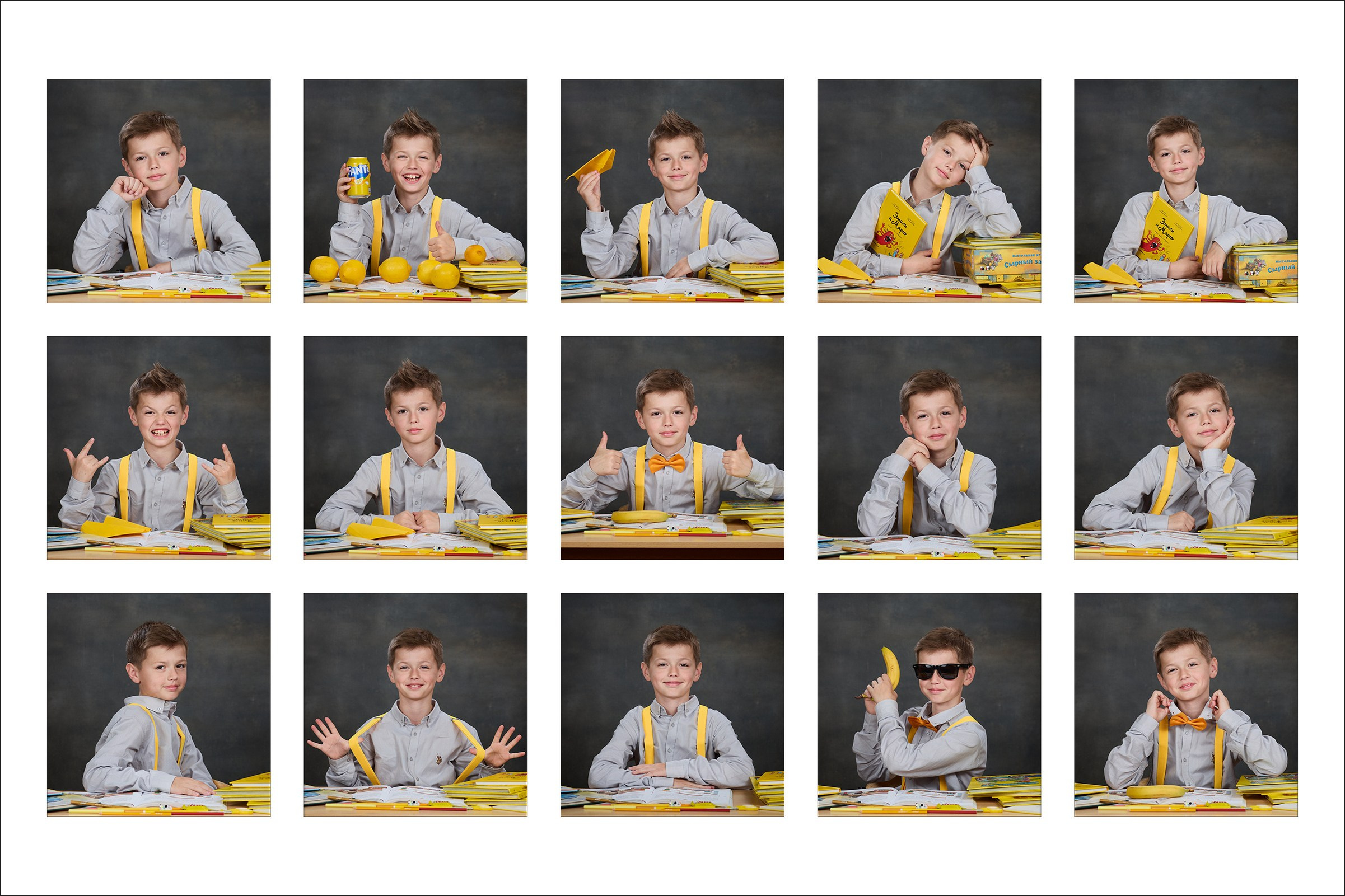 Школьные портреты и виньетка. Школьный фотограф Сергей Беликов