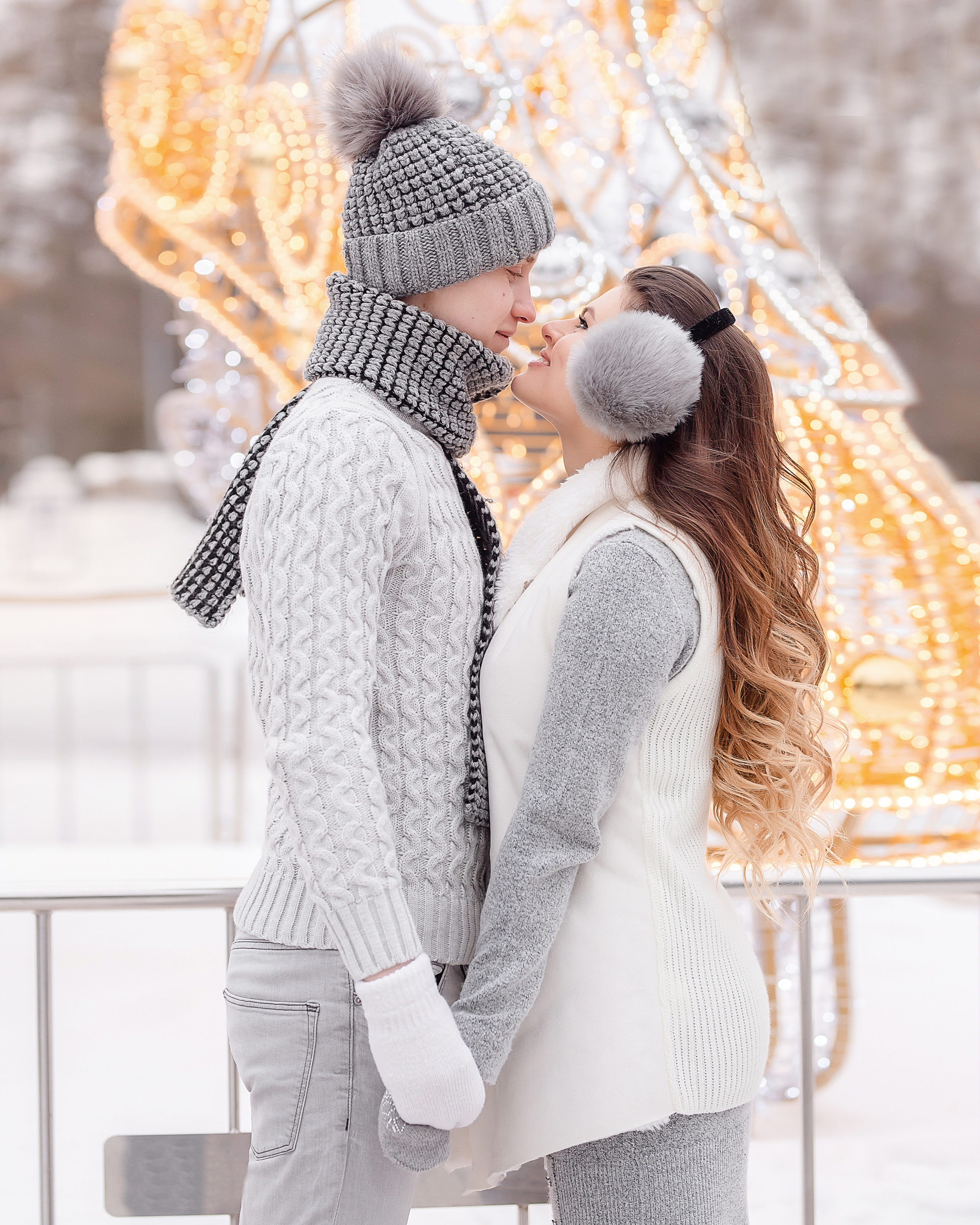 Новогодние фотосессии — уличные локации. Семейный и детский фотограф в Москве Вера Ускова