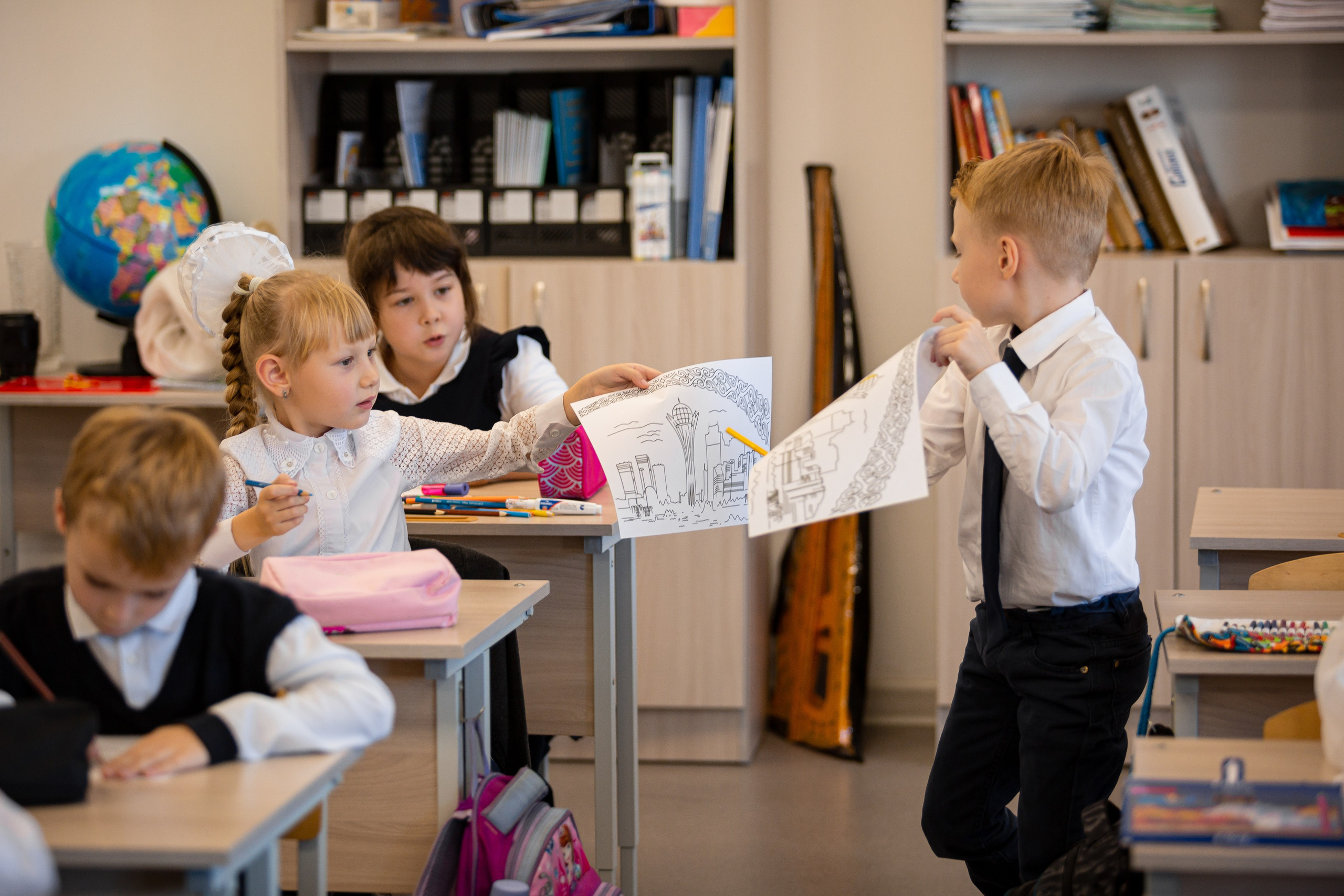 Первоклассники. Отбасылық фотограф Алена Шаталова