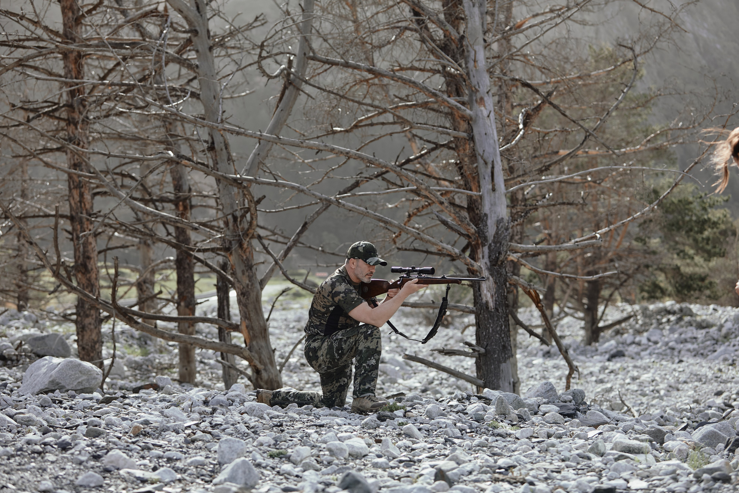 Съемка для бренда охотничьей одежды под ключ. Фотограф Продюсер в горах КБР / Москва Нальчик Горы