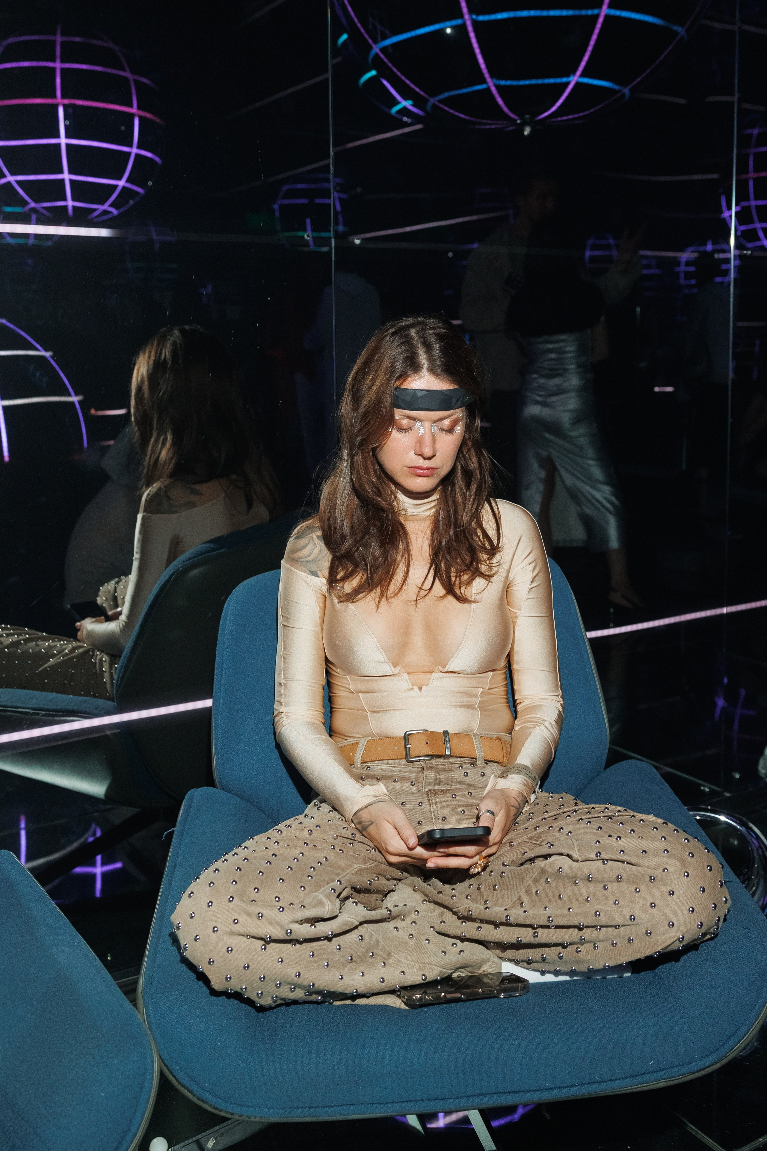 Футуристичная вечеринка Evolution — Prime Era в арт-пространстве FUTURIONE. Репортажный фотограф Ольга Кочетова в Москве