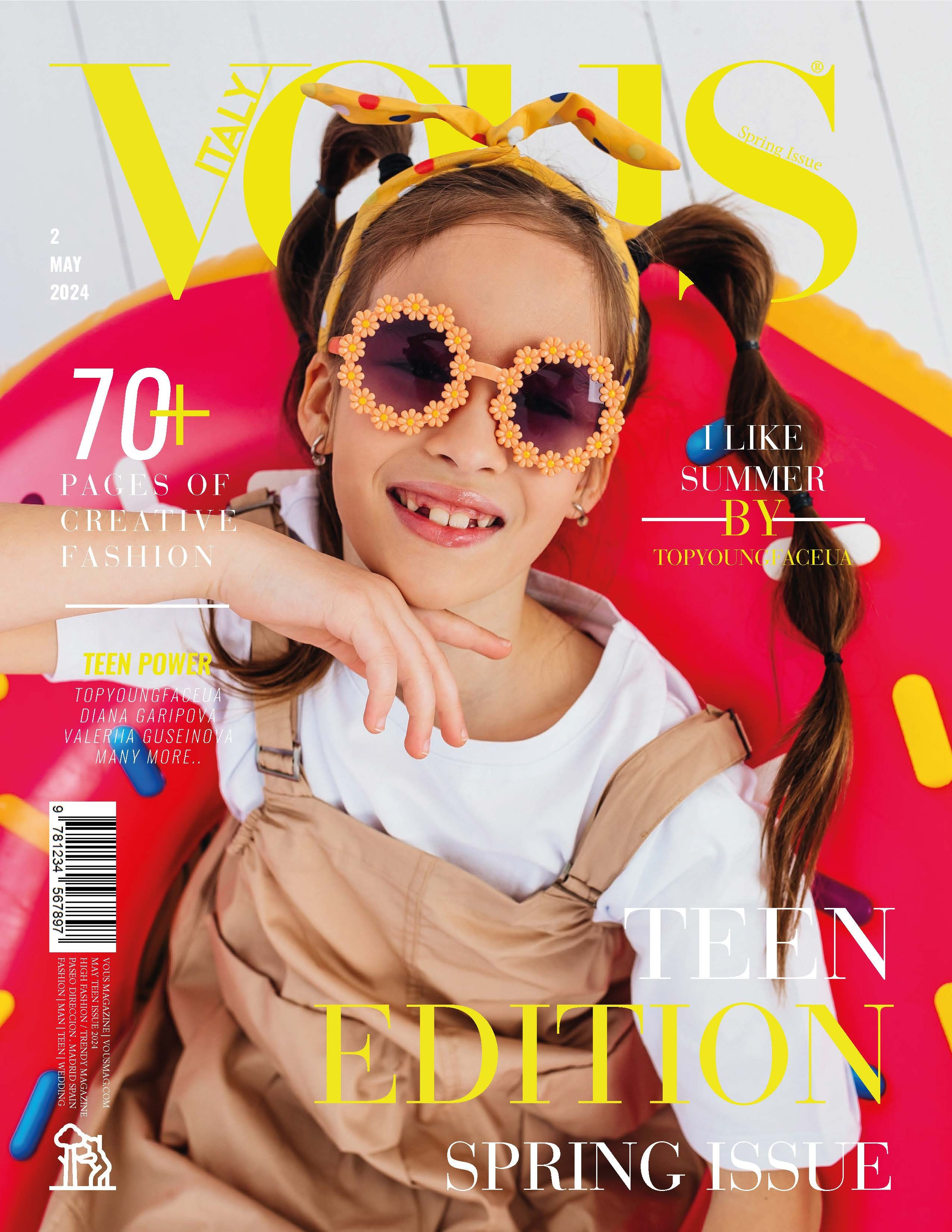 Публикация в итальянском журнале VOUS. Портретный и семейный фотограф Юлия Герман