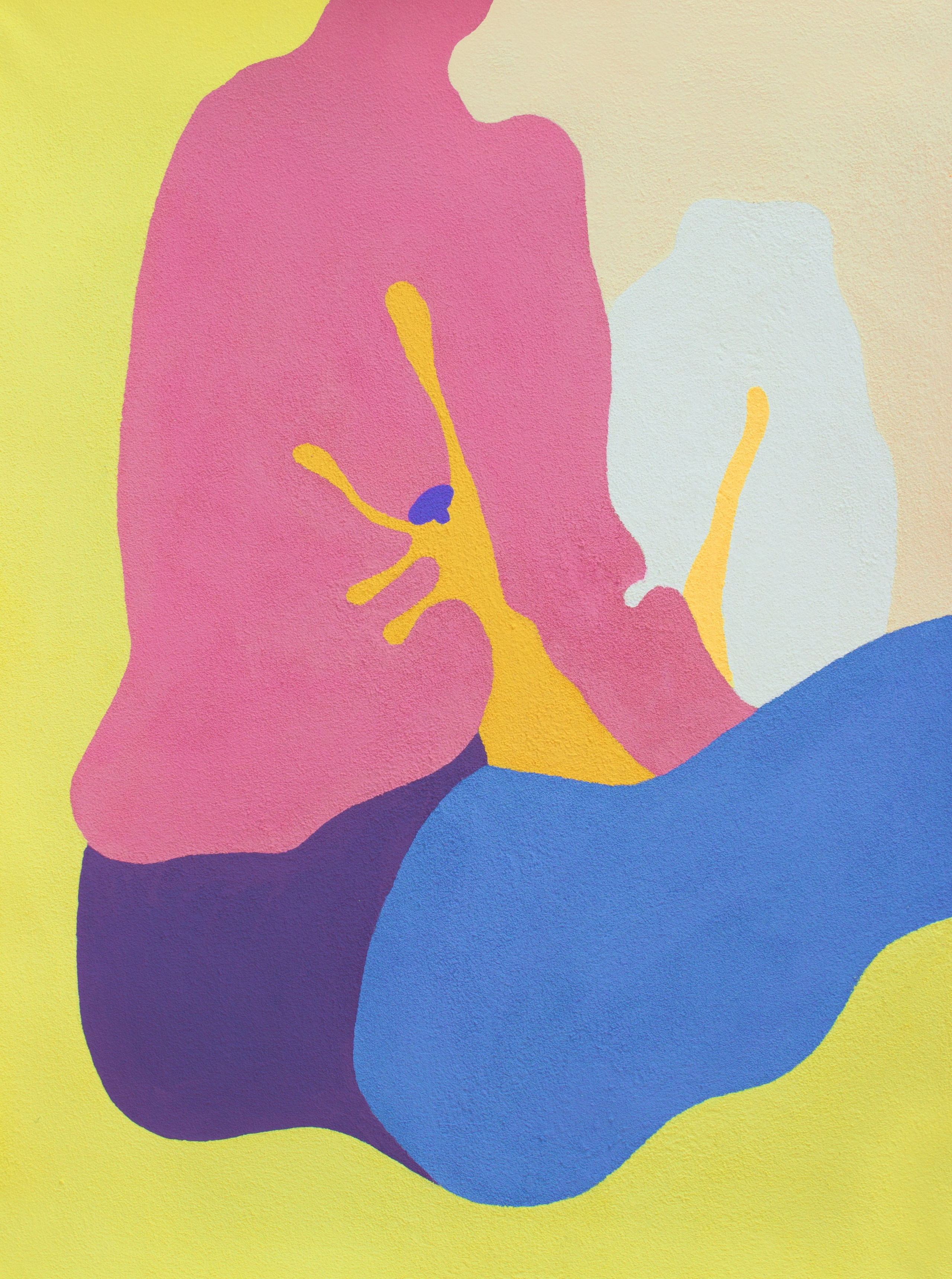 ВОСЬМАЯ 2 бумага, манка, гуашь, колеровочная паста 60х80 см 2020 г 25.000 р