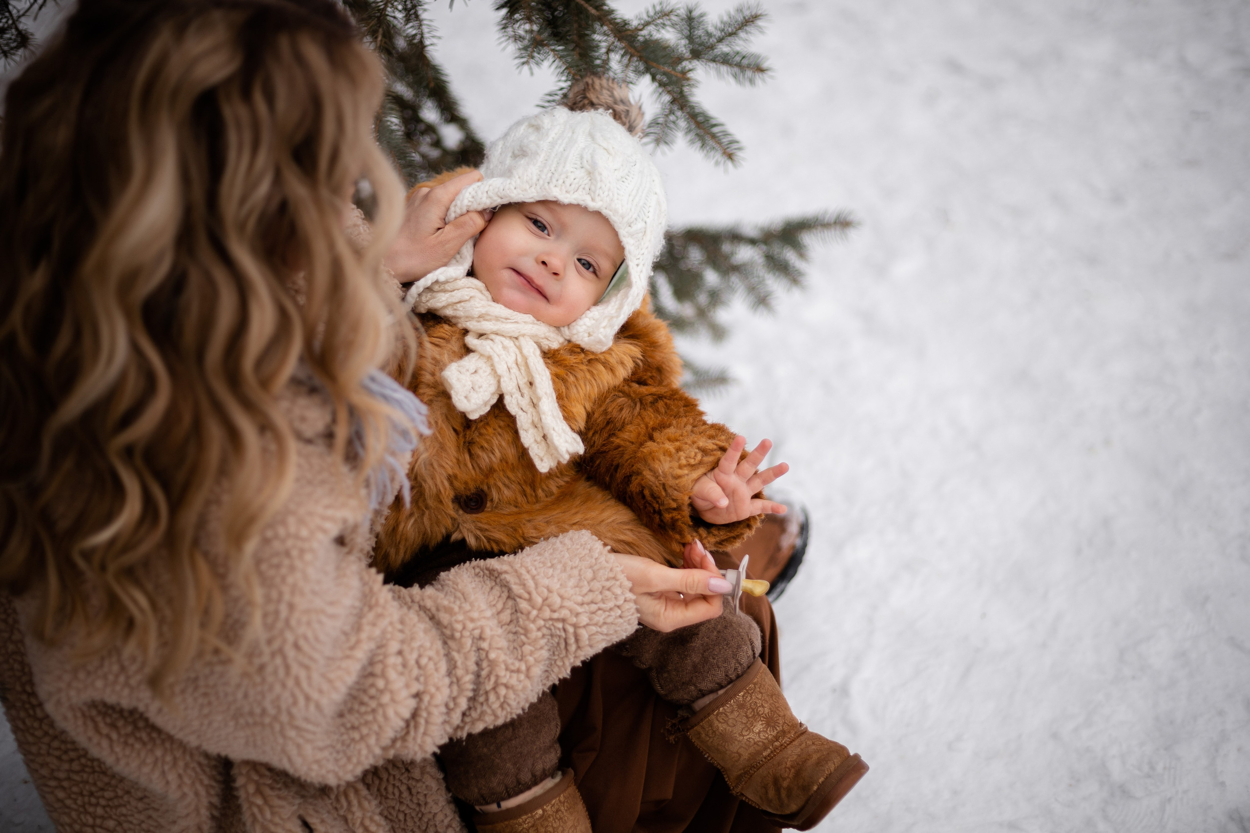 Зима. Мама и малыш. Семейный фотограф в Саратове Элоиза Ляпина