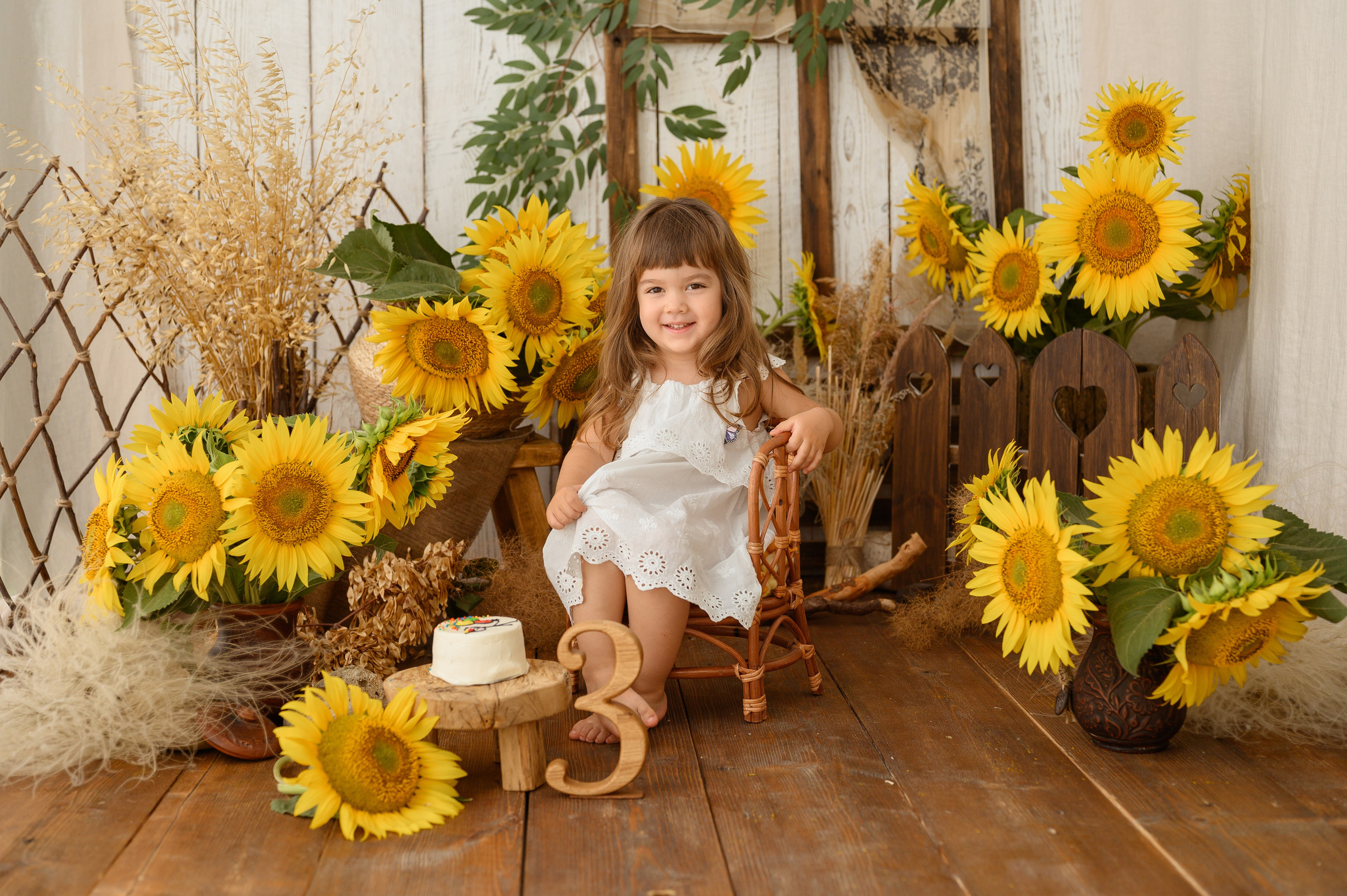 Альмина и подсолнухи. Детский и семейный фотограф Ирина Гладких