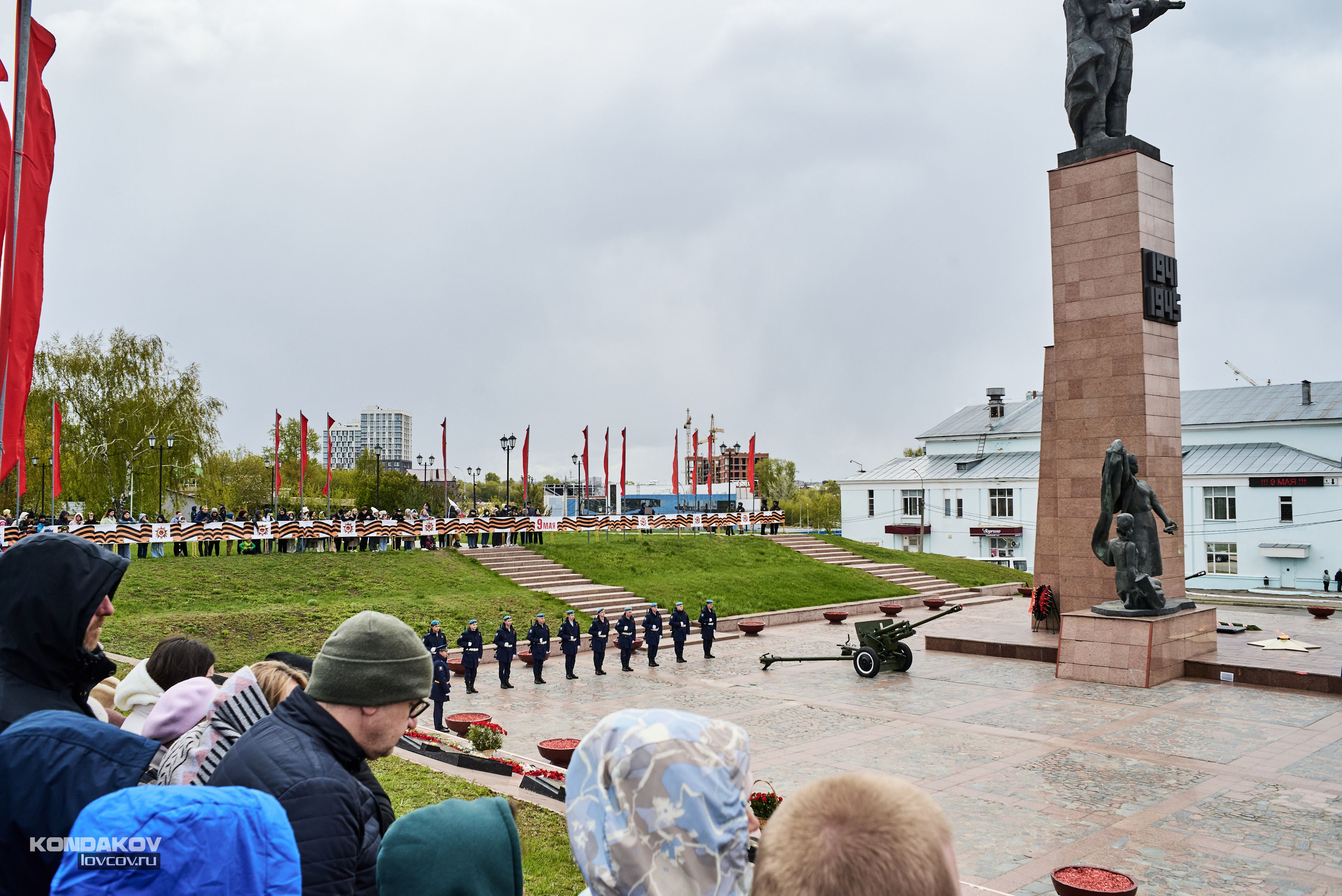 Парад в честь празднования День Победы 9 мая 2024 года в городе Иваново