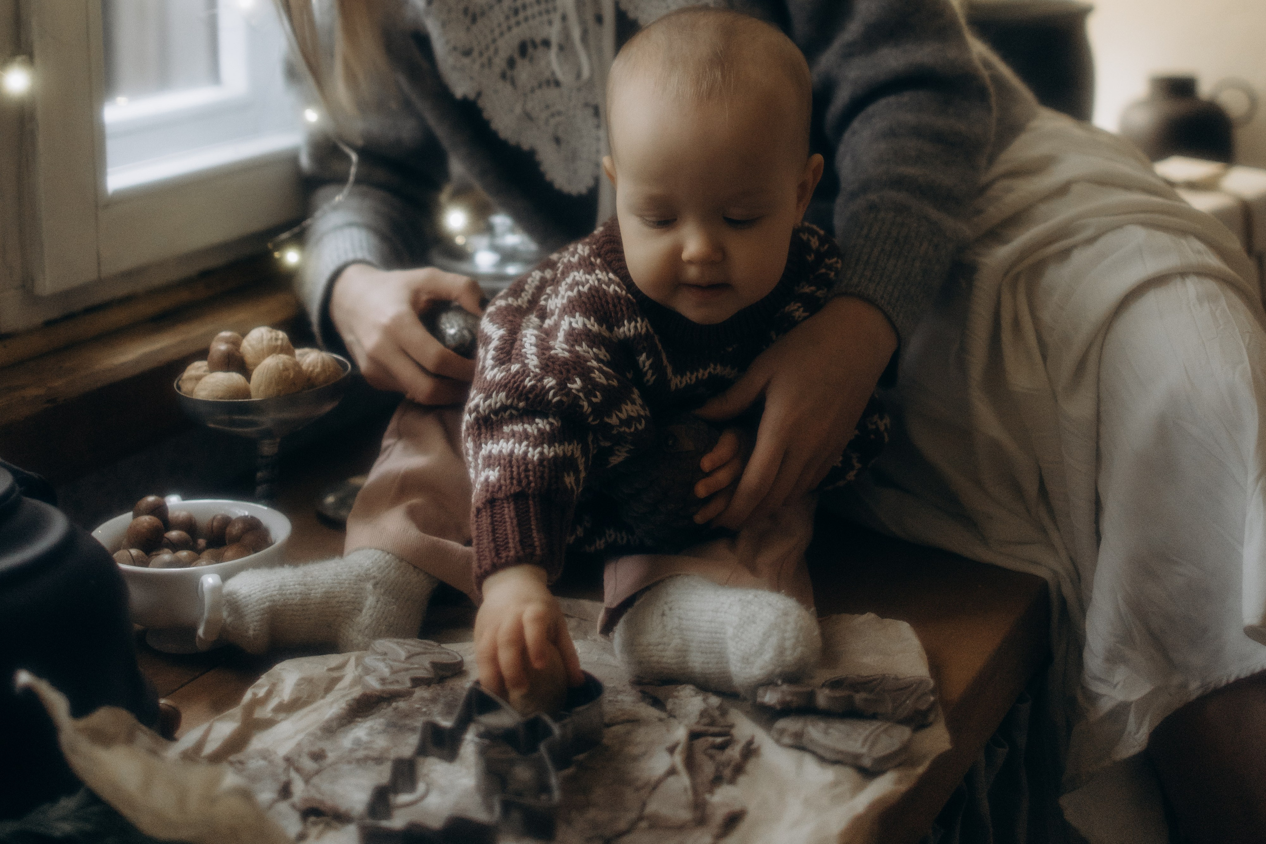 Зимнее утро с мамой. Семейный фотограф Москва Юлиана Фетисова
