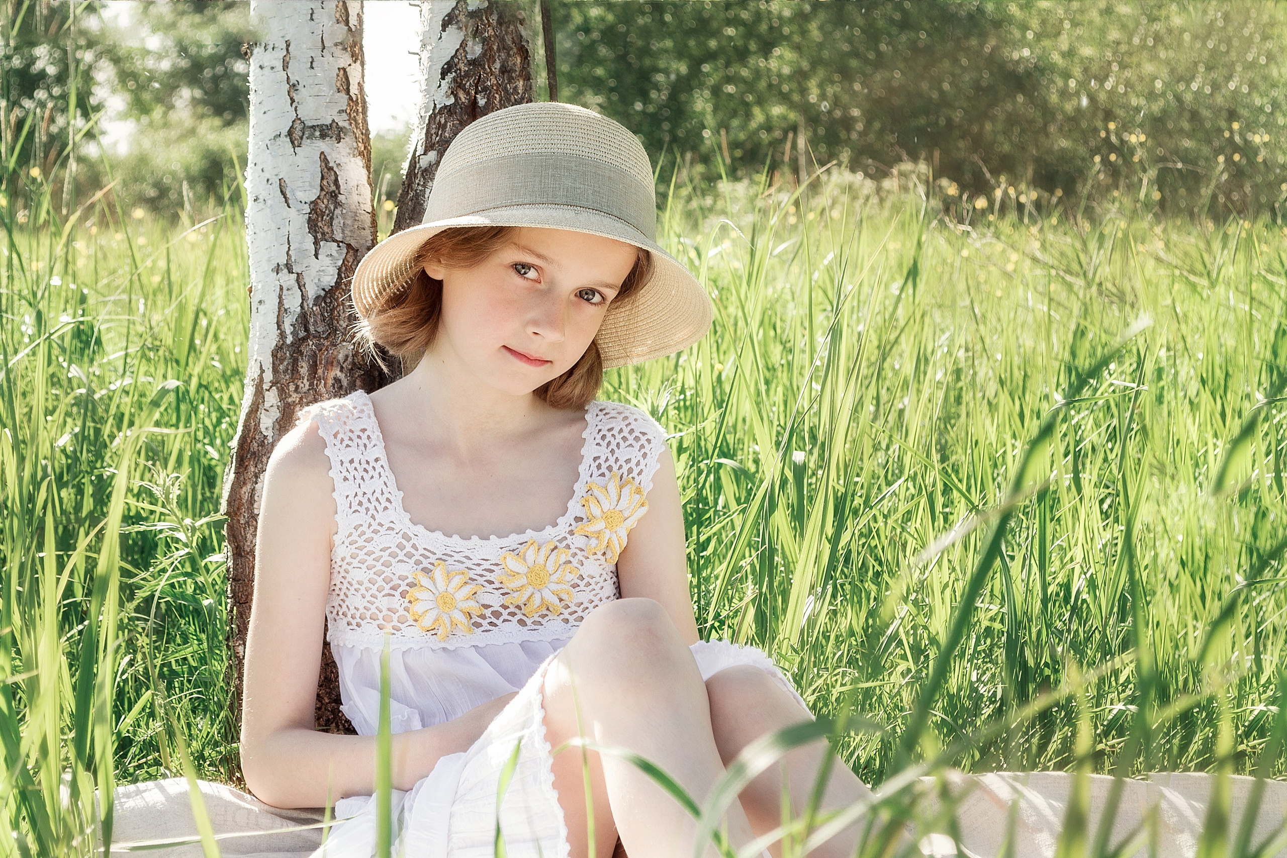 летняя фотосессия на природе