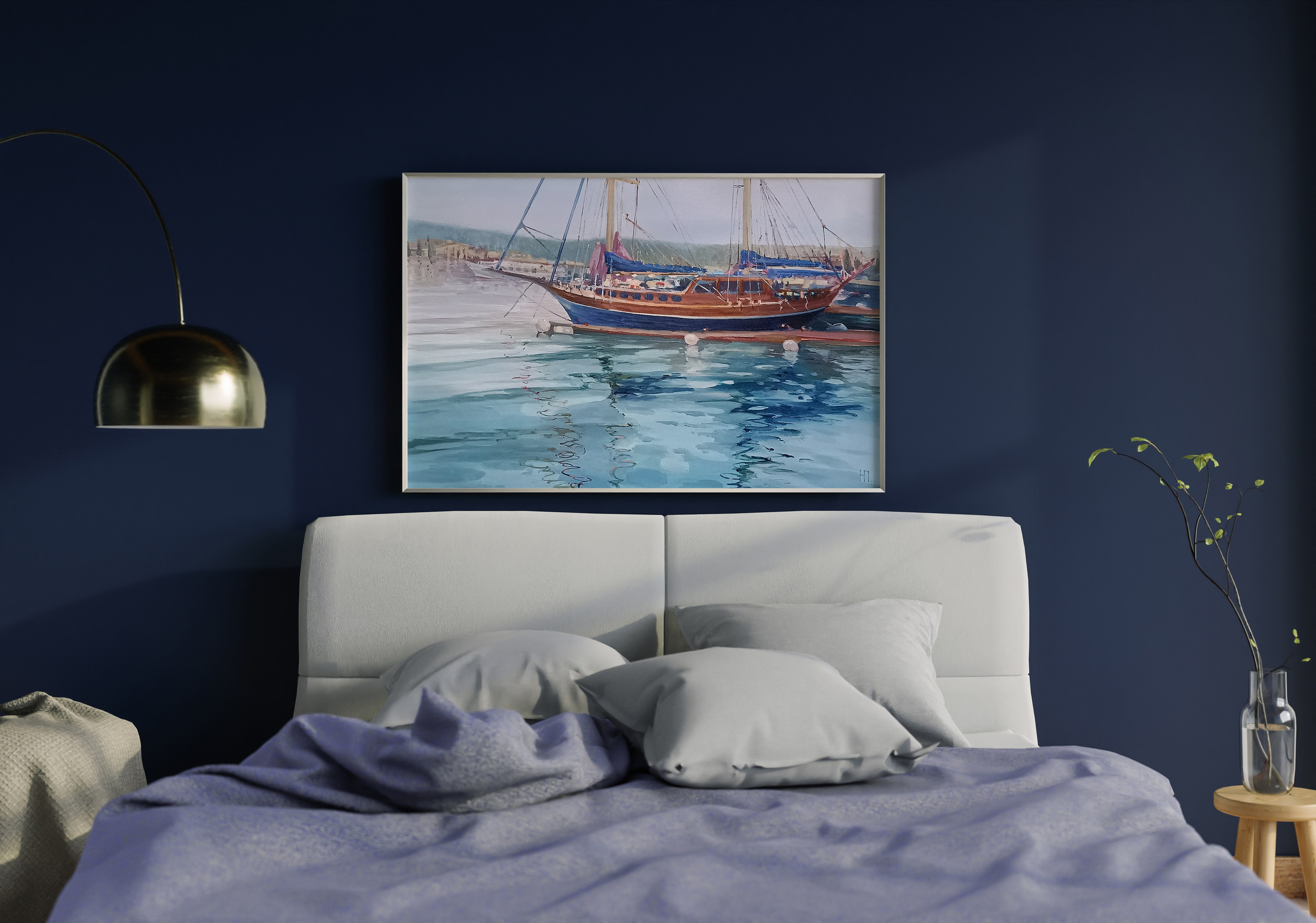 Визуализация картины в интерьере. Наталья Платова