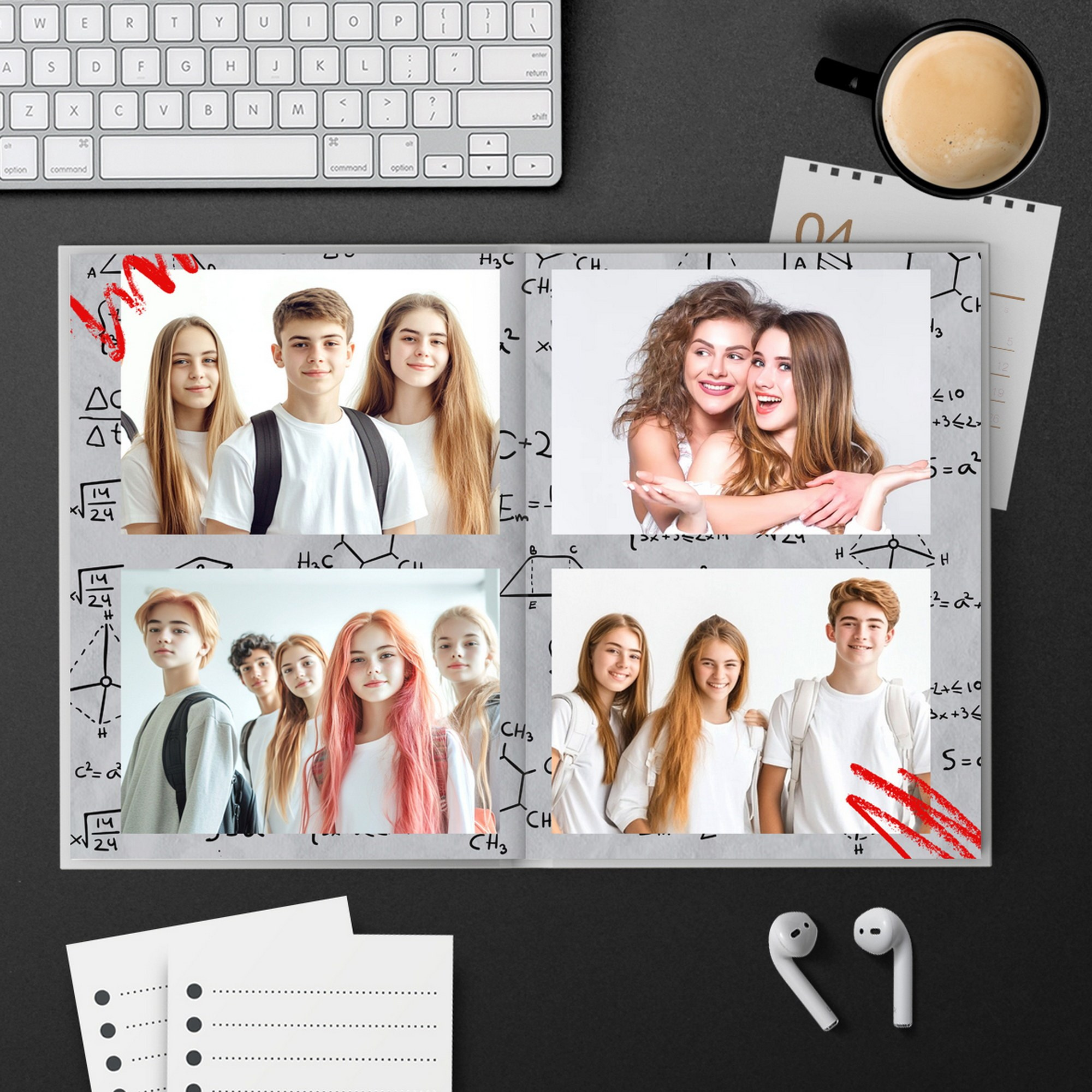 Дизайны школьных фотокниг и фотоальбомов