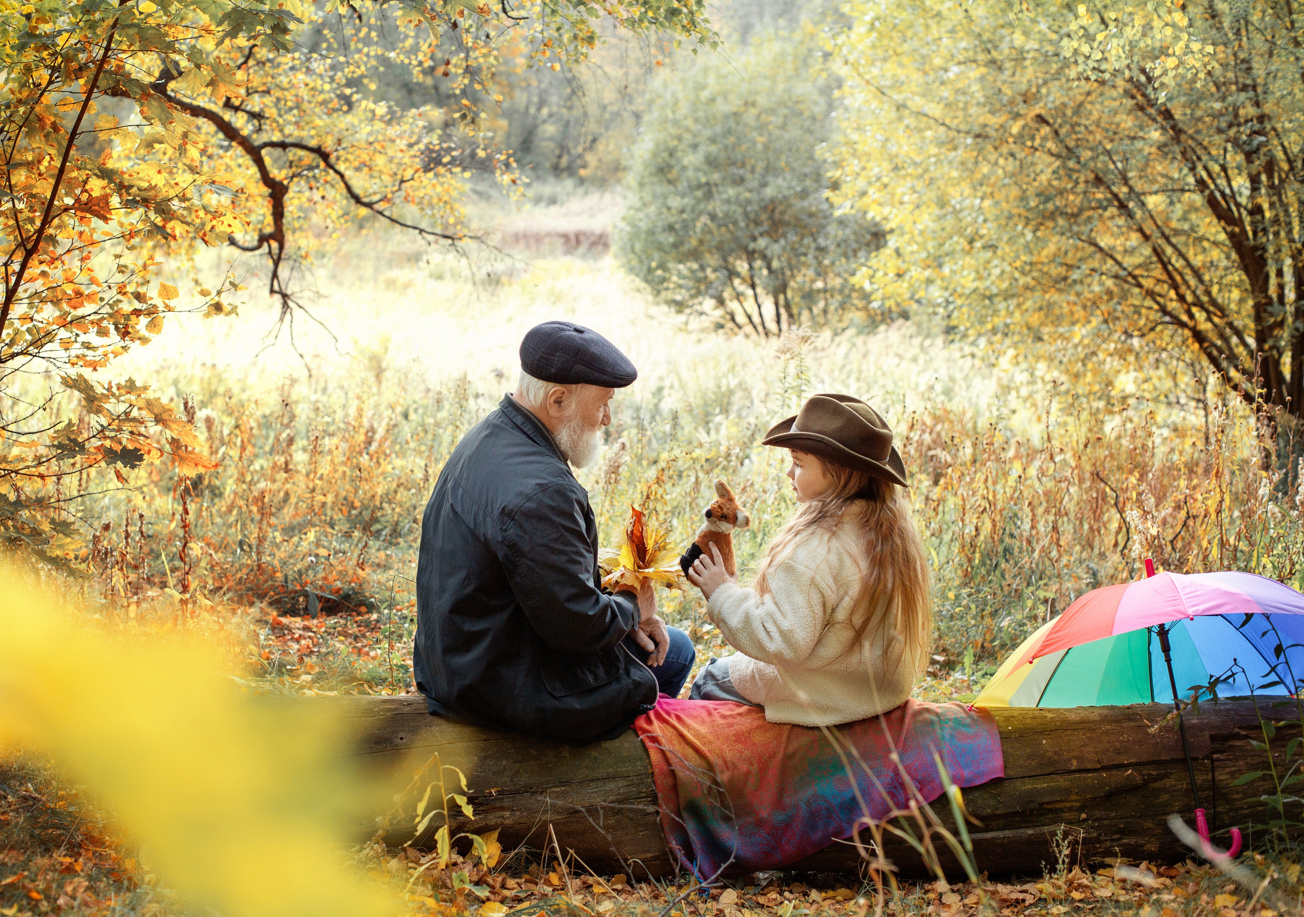 Дедушка и внучка Маша. Профессиональный фотограф, фотохудожник, видеограф из Москвы