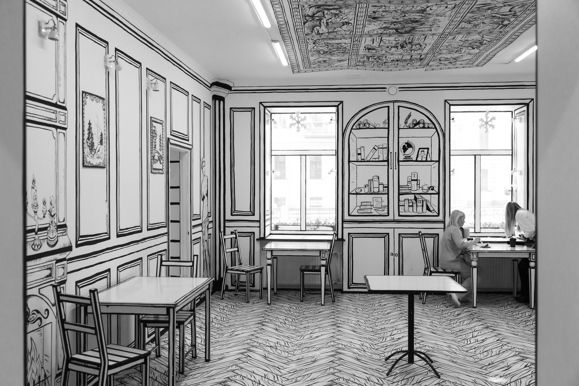 Фотосессия в ЧБКафе в Санкт-Петербурге