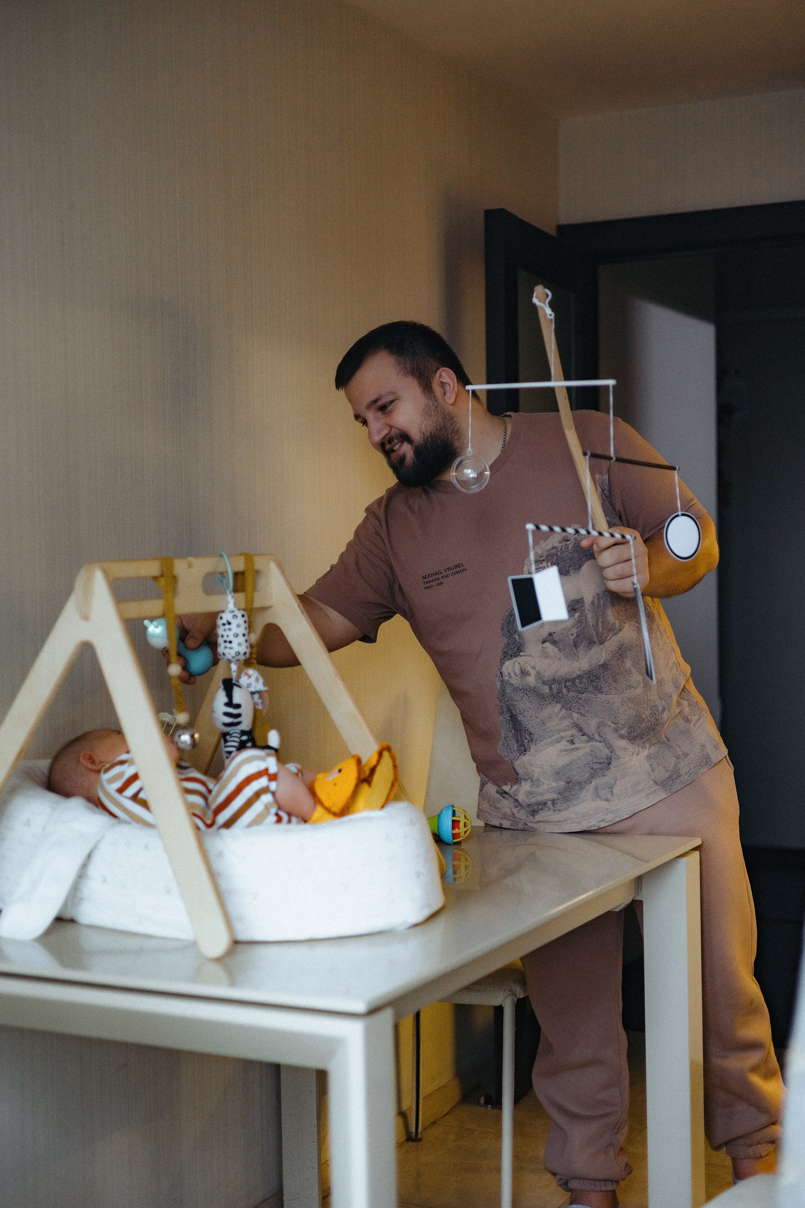 Домашняя семейная фотосессия с малышом. Портретный и семейный фотограф в Москве Мария Рослякова