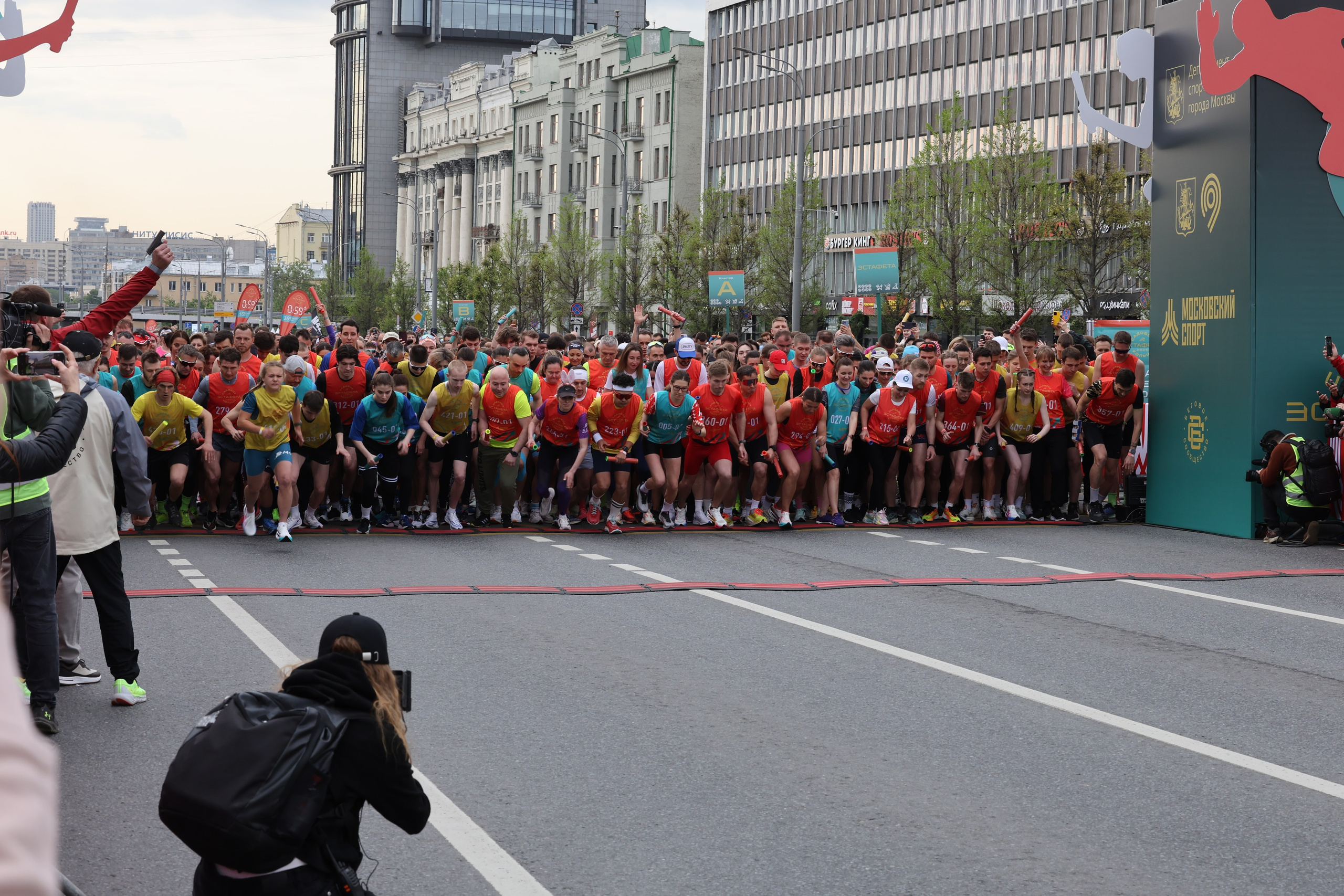 Старт эстафеты на Садовом кольце 2025