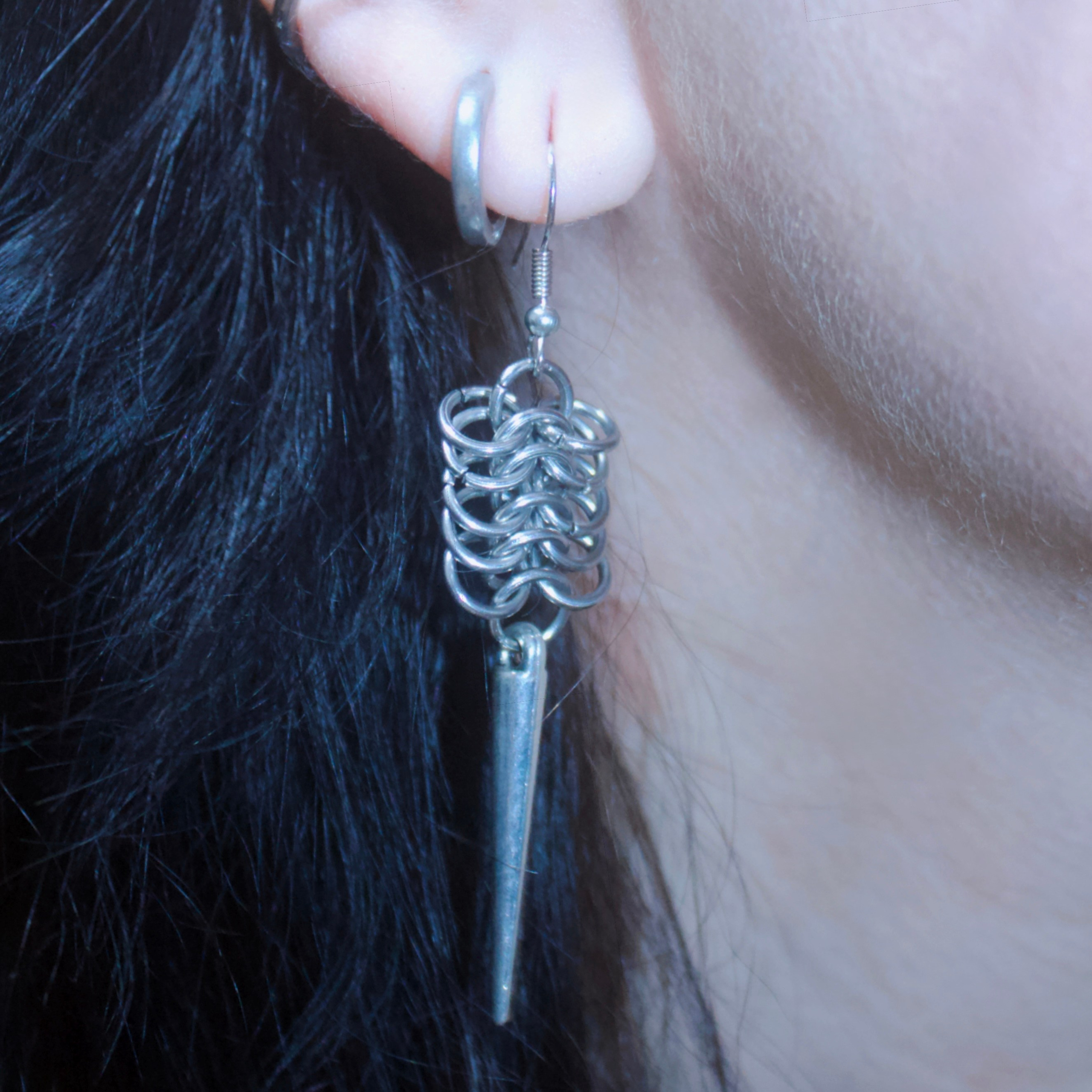Сережки из кольчуги. Кольчужные украшения бренда Соня Спросонья