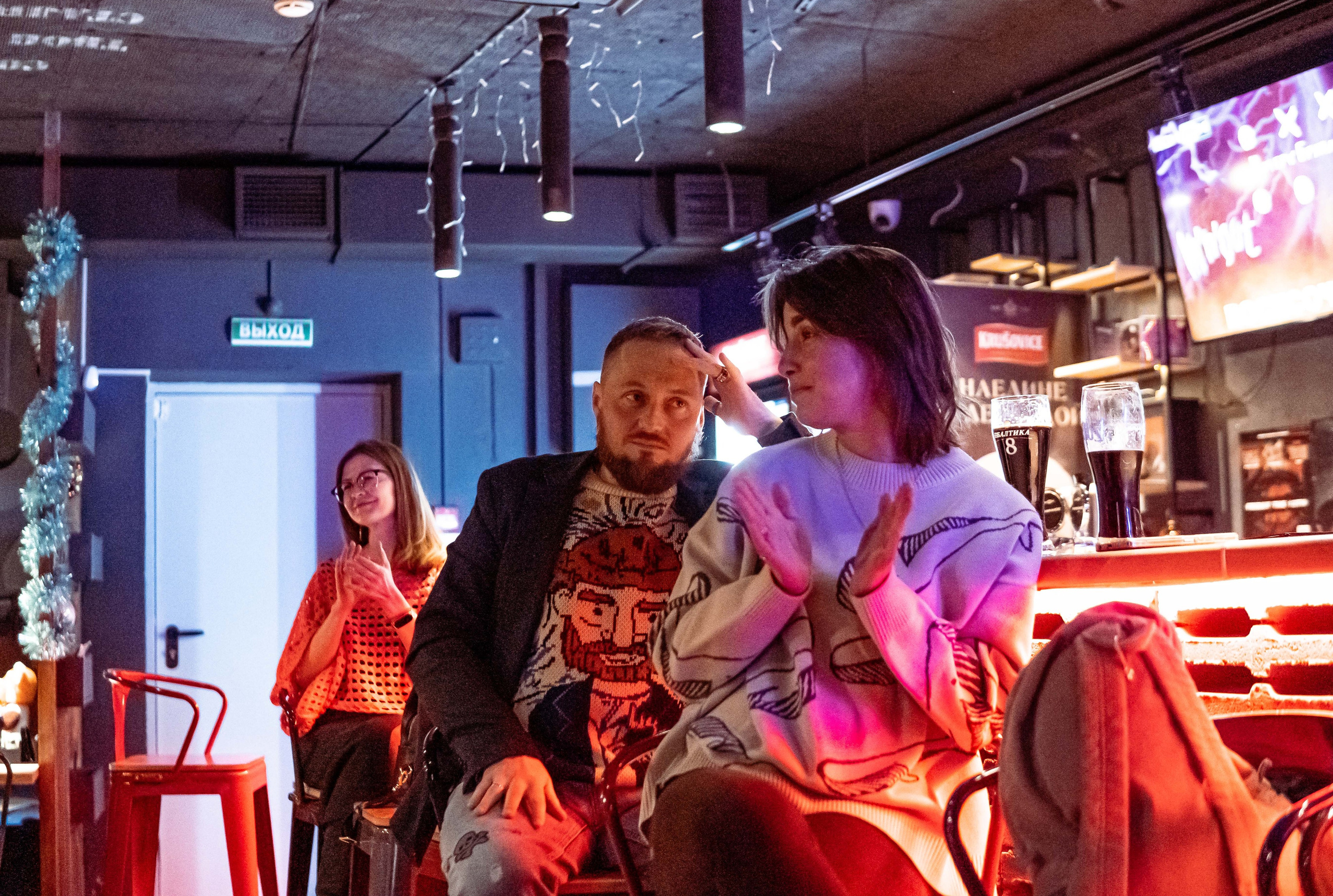 Репортажные фотографии творческого вечера Такие дела, Панда