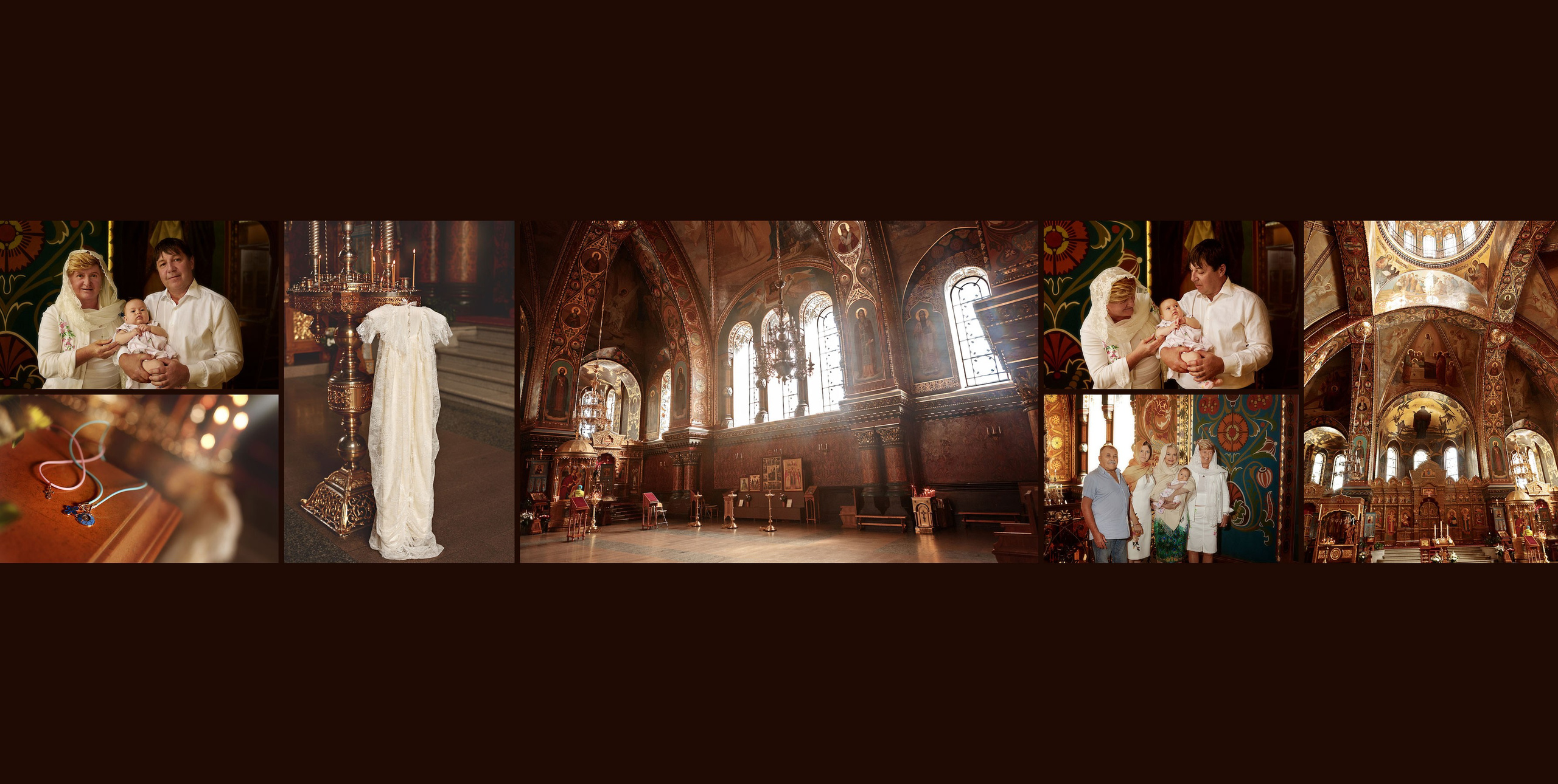 фотокнига крещения, печать книги, разворот книги