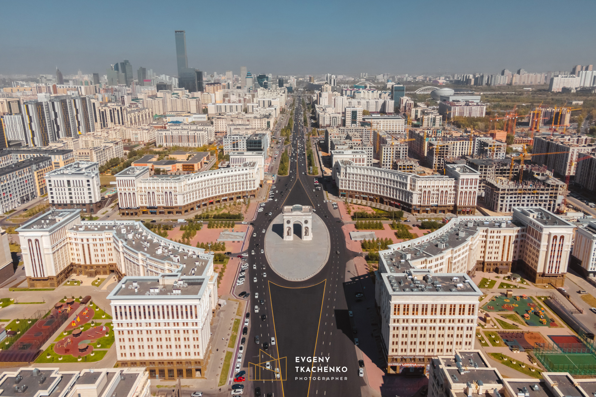 Арка «Мәңгілік Ел». Архитектурный и интерьерный фотограф в Казахстане