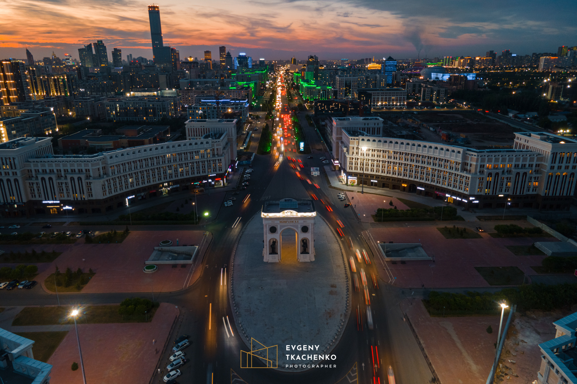 Арка «Мәңгілік Ел». Архитектурный и интерьерный фотограф в Казахстане