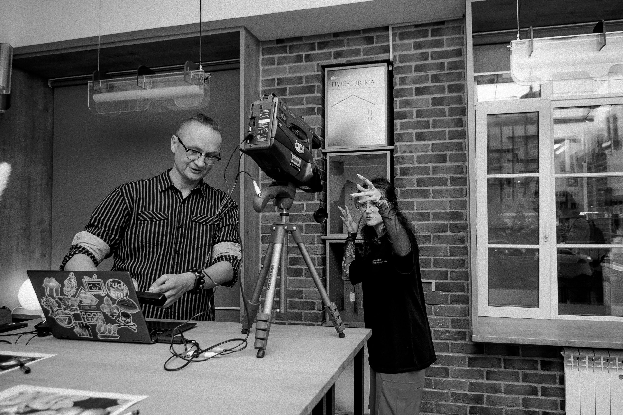 Fluxus Selfie Machine. Roman Hodirev is an esoteriologist, multidisciplinary artist, photographer and musician. Saint Petersburg, Riga