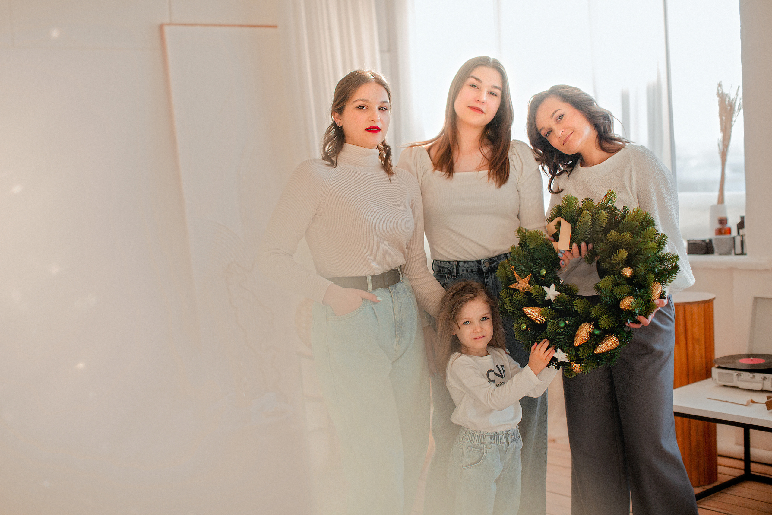 Новогодняя фотосессия Мария и семья. Фотограф в Москве Оксана Цехмистер