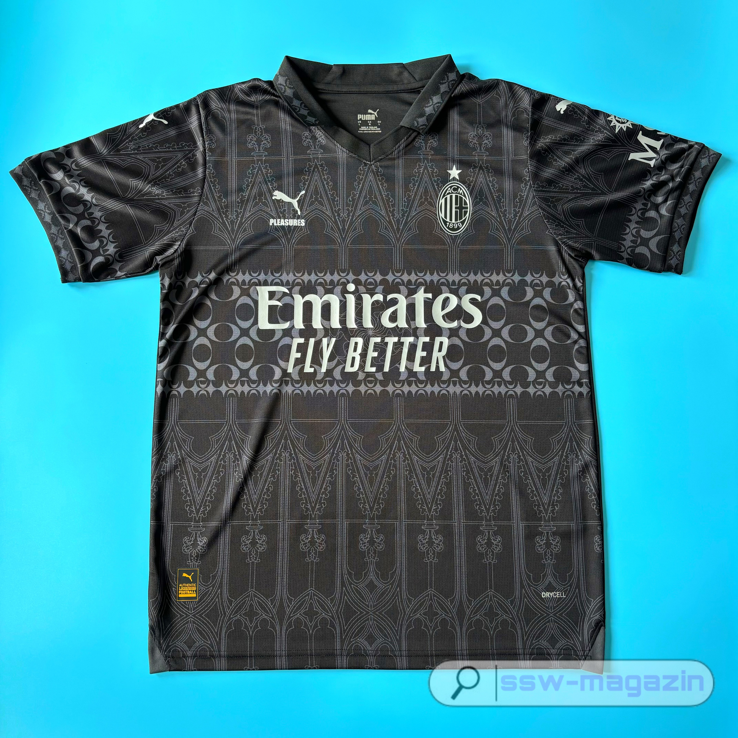Футболка AC Milan Pleasures 2024-2025 купить. Футбольный магазин — ssw_magazin