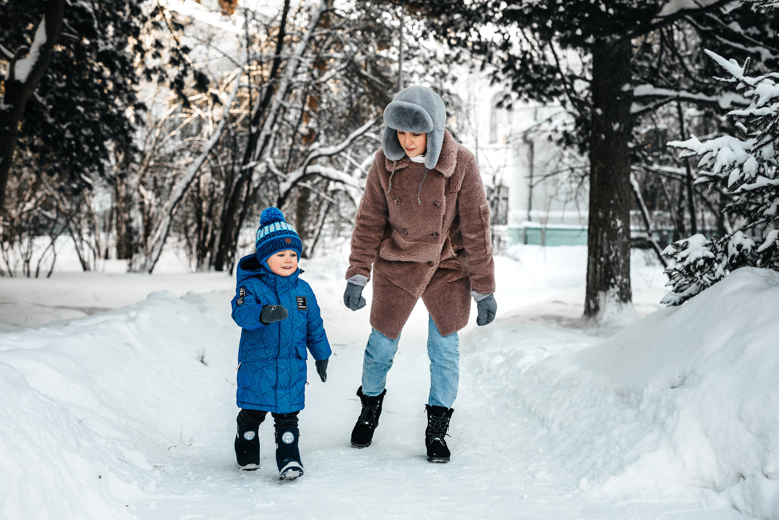 Зимняя прогулка. Свадебный фотограф в Томске Екатерина Дмитриева
