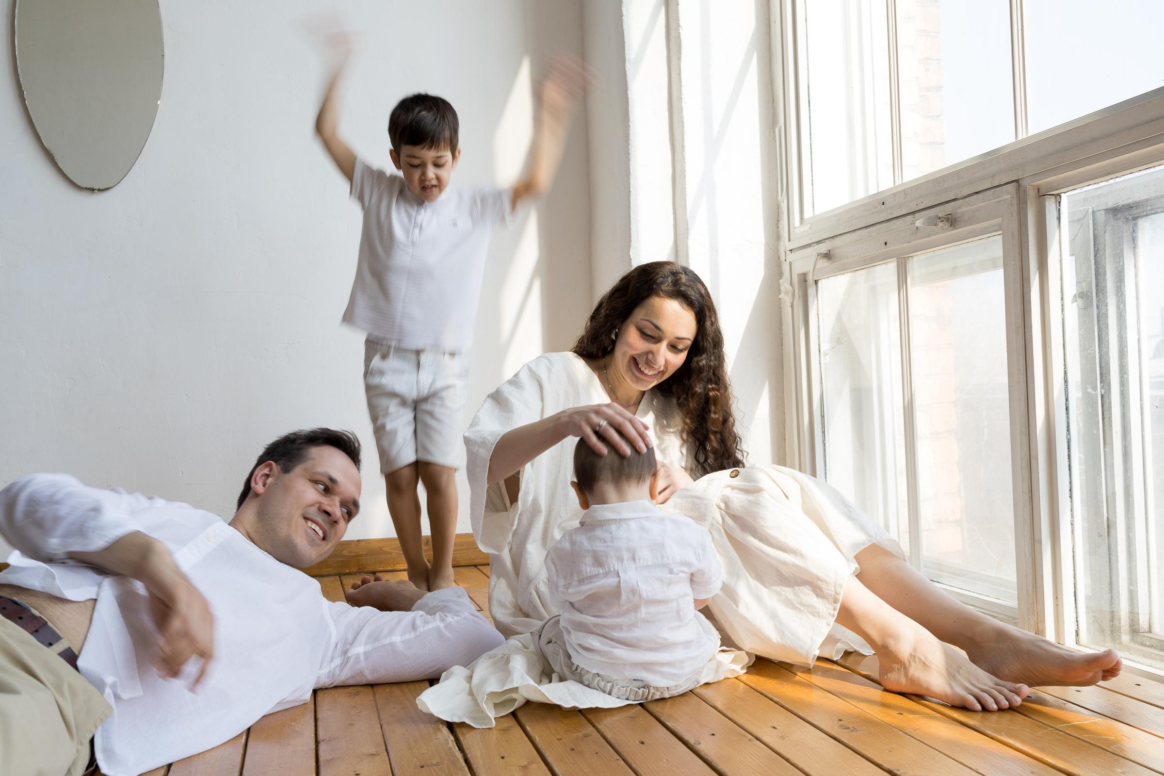 Студийная съёмка для Ники и ее семьи. Детский семейный фотограф в Москве Светлана Микадзе