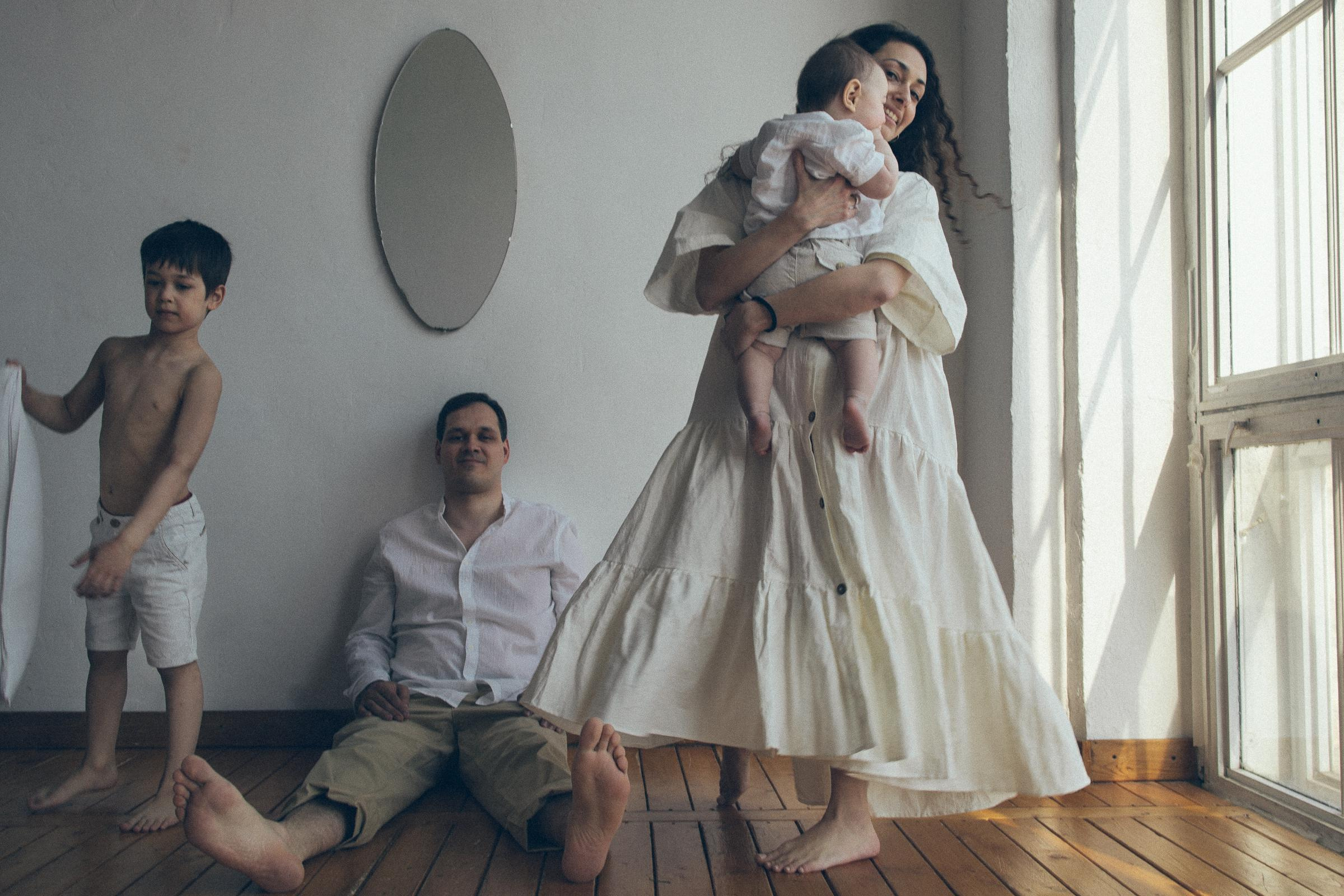 Студийная съёмка для Ники и ее семьи. Детский семейный фотограф в Москве Светлана Микадзе