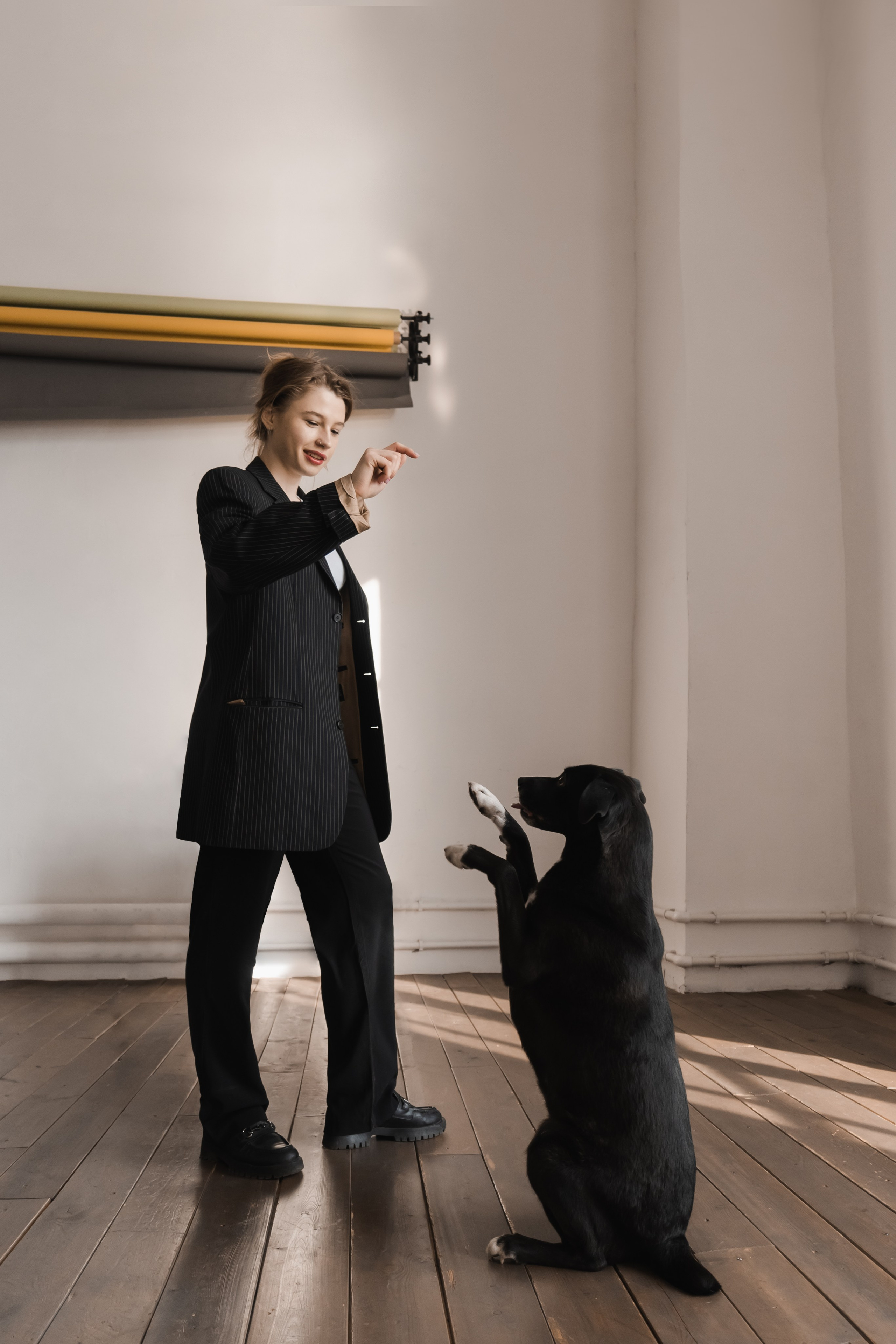 Фотосъемка Ангелины с питомцами. Портретный и репортажный фотограф в Санкт-Петербурге | Валерия Кайряк