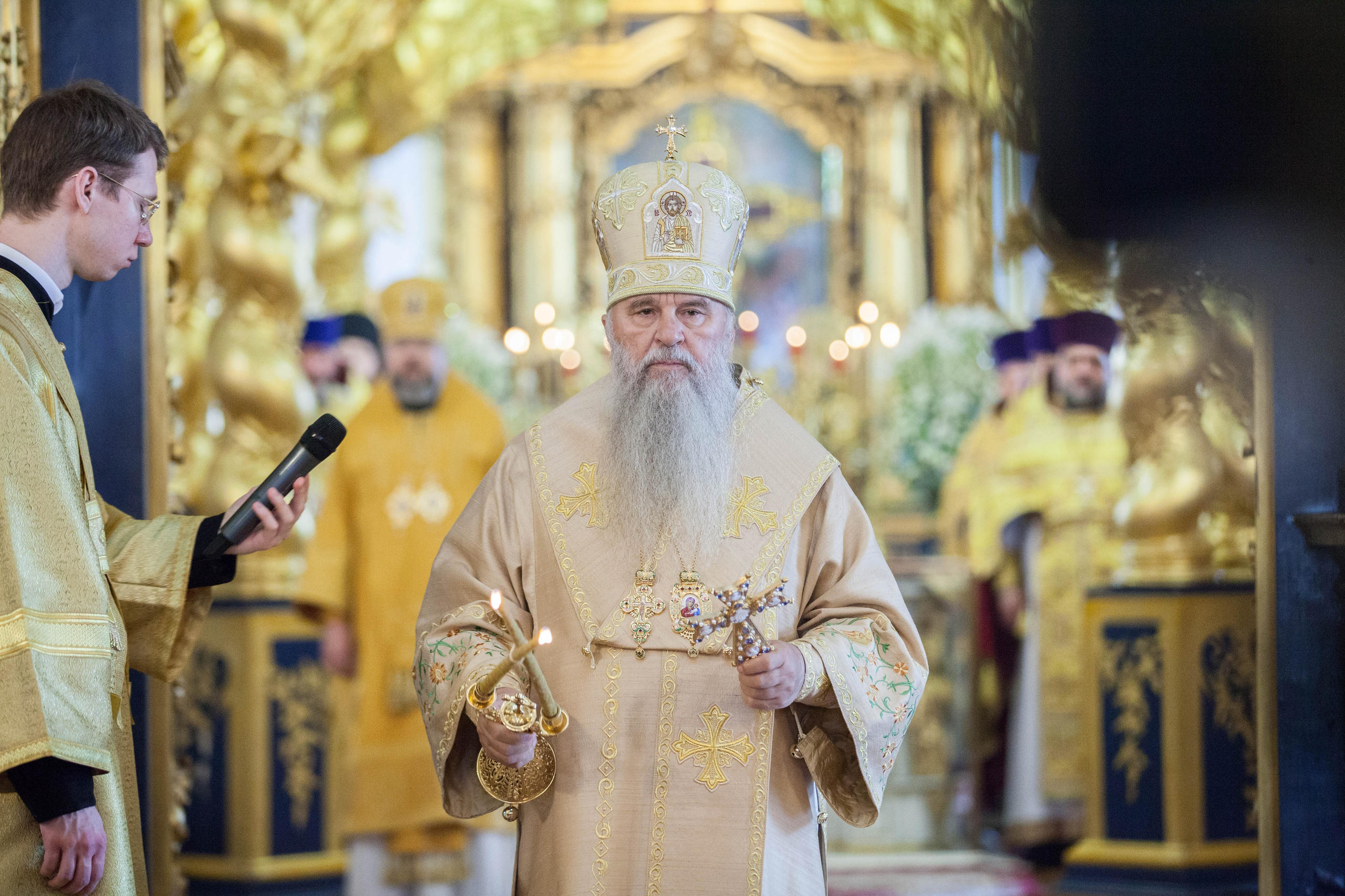 МИТРОПОЛИТ ВАРСОНОФИЙ СОВЕРШИЛ БОЖЕСТВЕННУЮ ЛИТУРГИЮ В НИКОЛО-БОГОЯВЛЕНСКОМ СОБОРЕ. НИКОЛО-БОГОЯВЛЕНСКИЙ МОРСКОЙ СОБОР