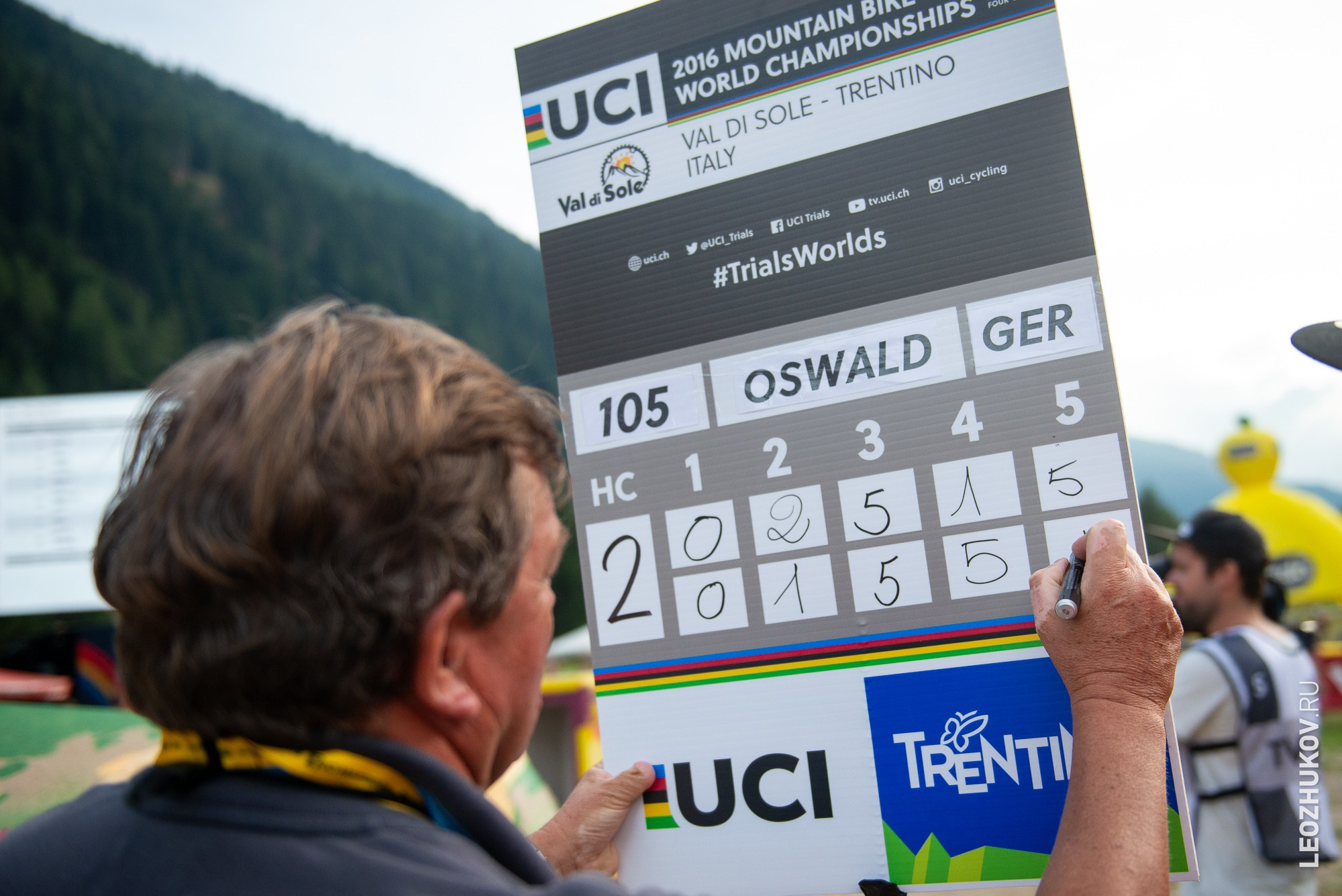 UCI Trials World Championships 2016 — finals. Sports photographer Leonid Zhukov