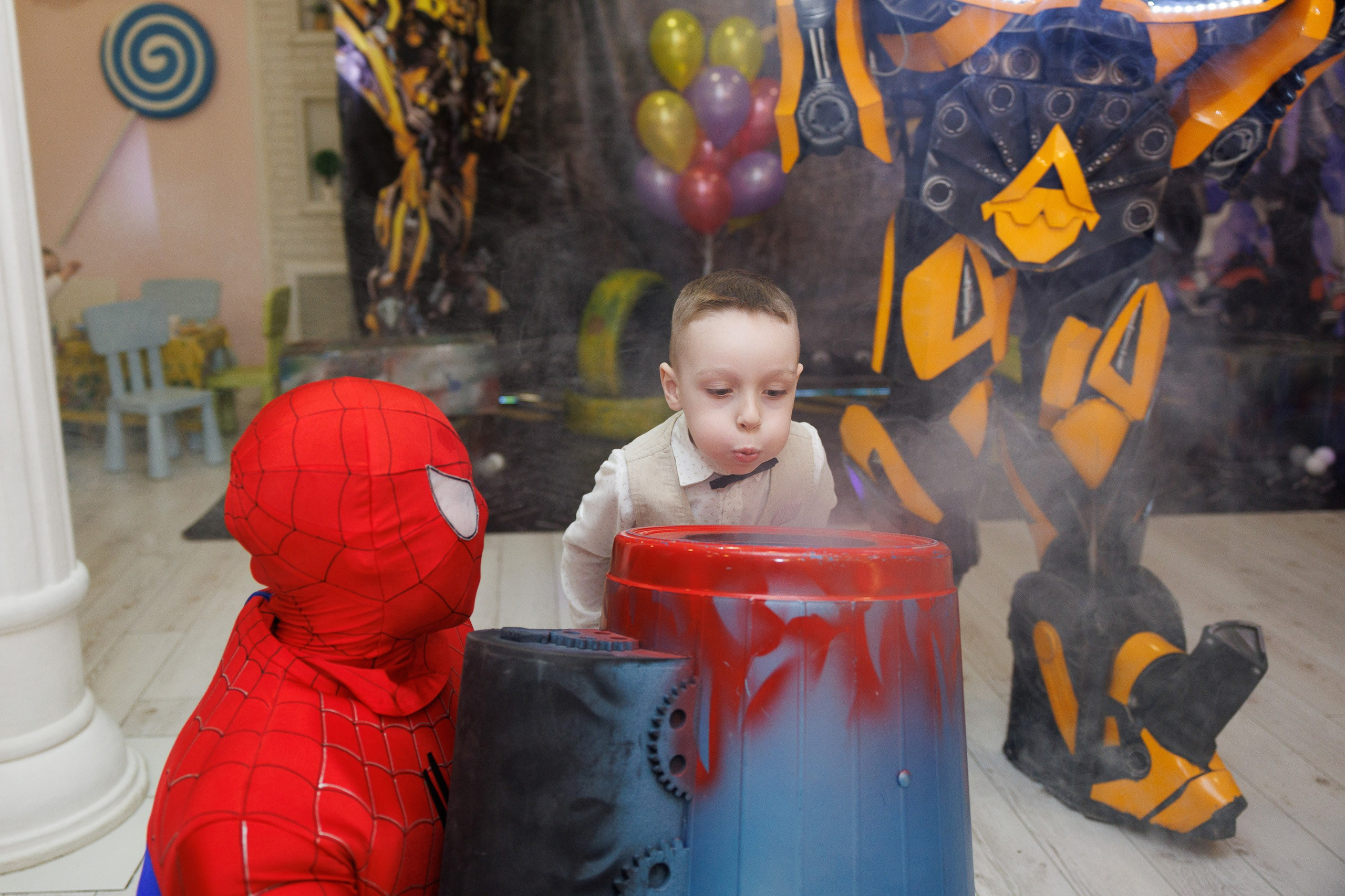 Детский день рождения в студии «Ромашка» в Оренбурге — Трансформеры