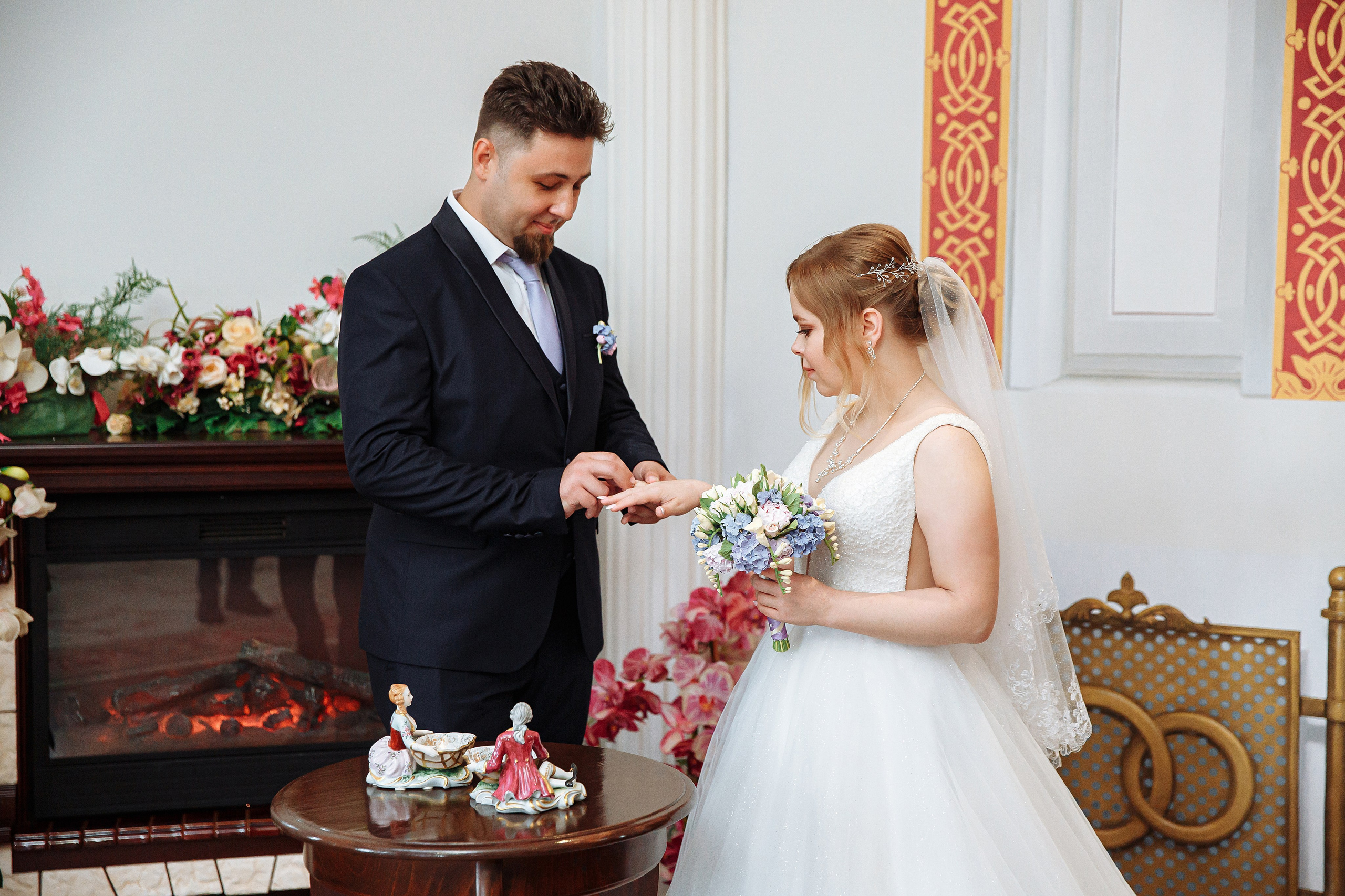 Процесс регистрации брака в Дворце бракосочетания №5