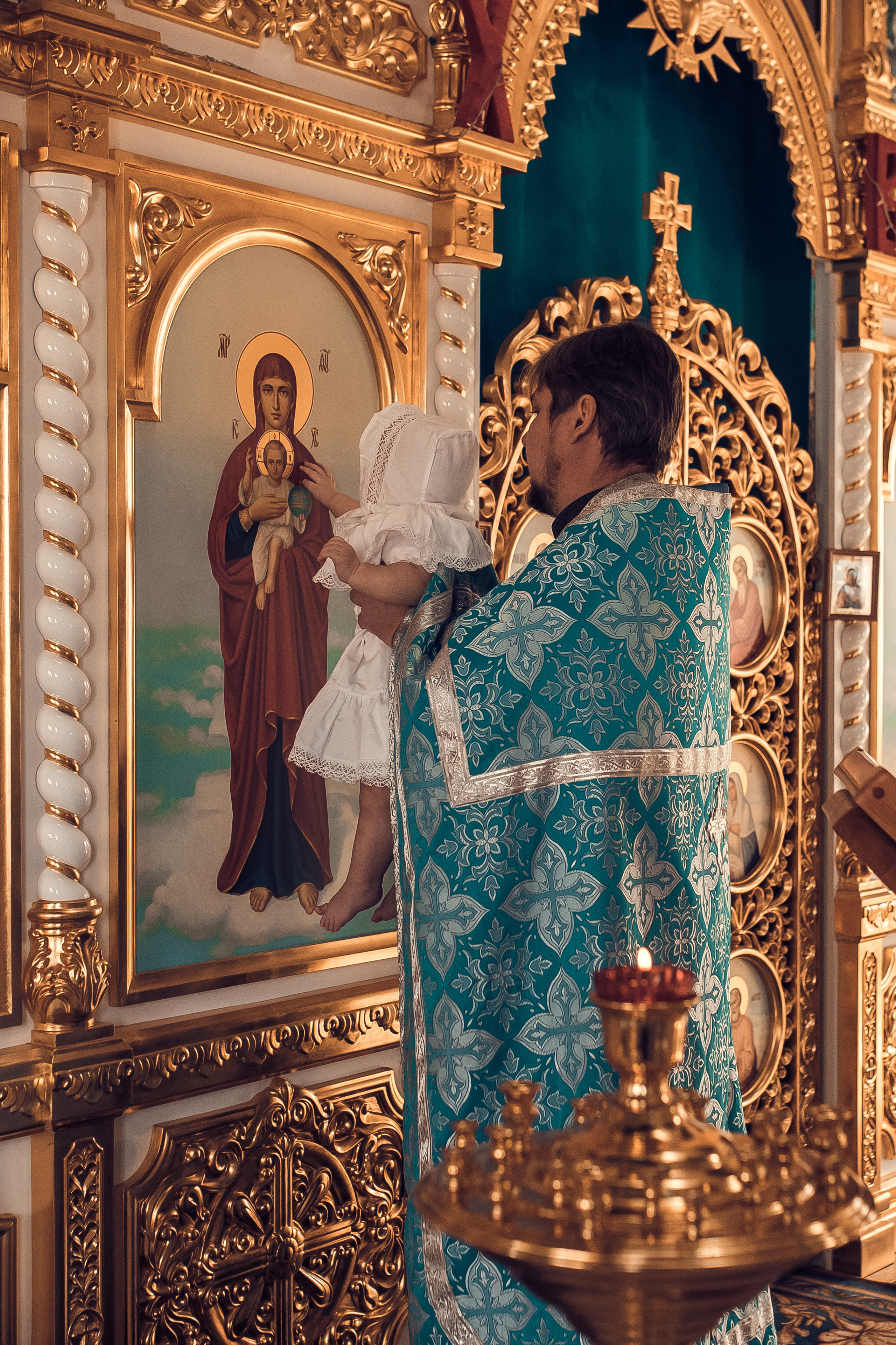 Таинство Крещения Александры. Фотограф новорожденных, детей и беременности г. Волгодонск Дарья Илькова