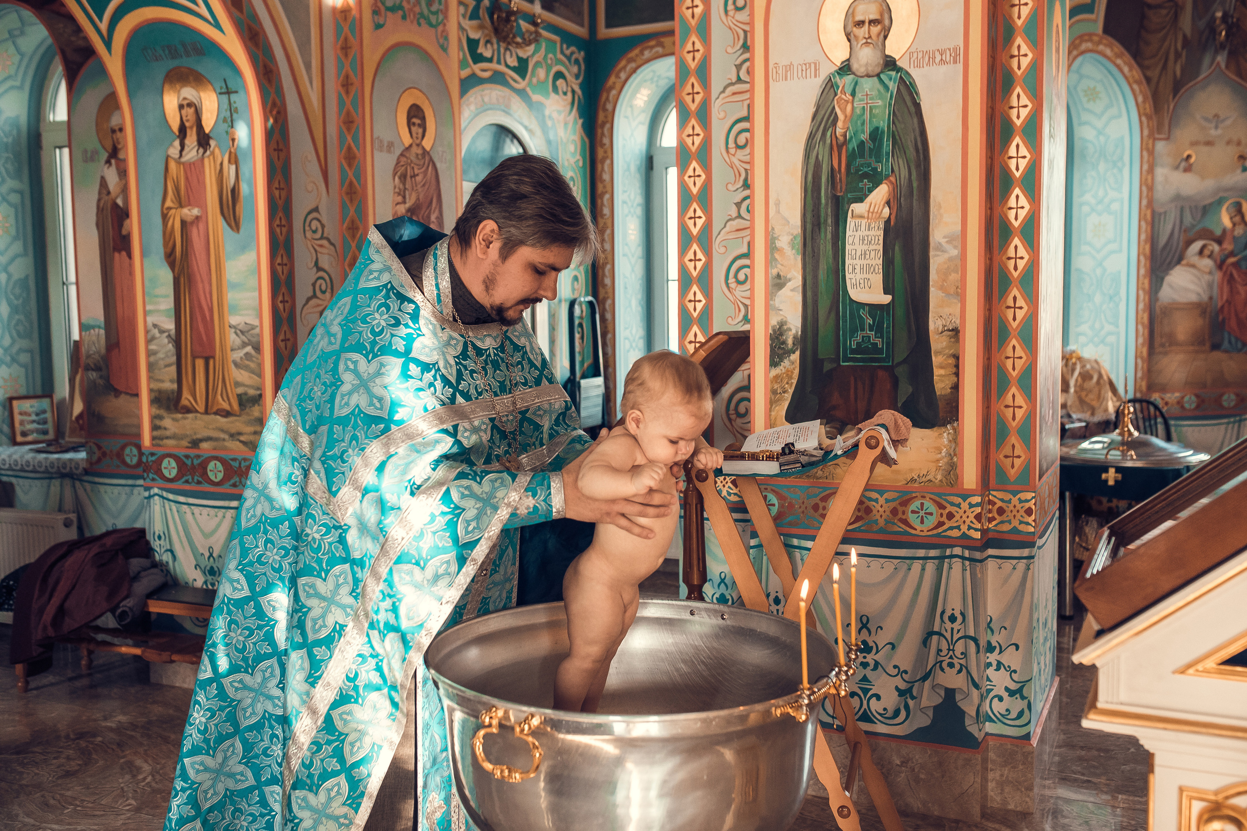 Таинство Крещения Александры. Фотограф новорожденных, детей и беременности г. Волгодонск Дарья Илькова