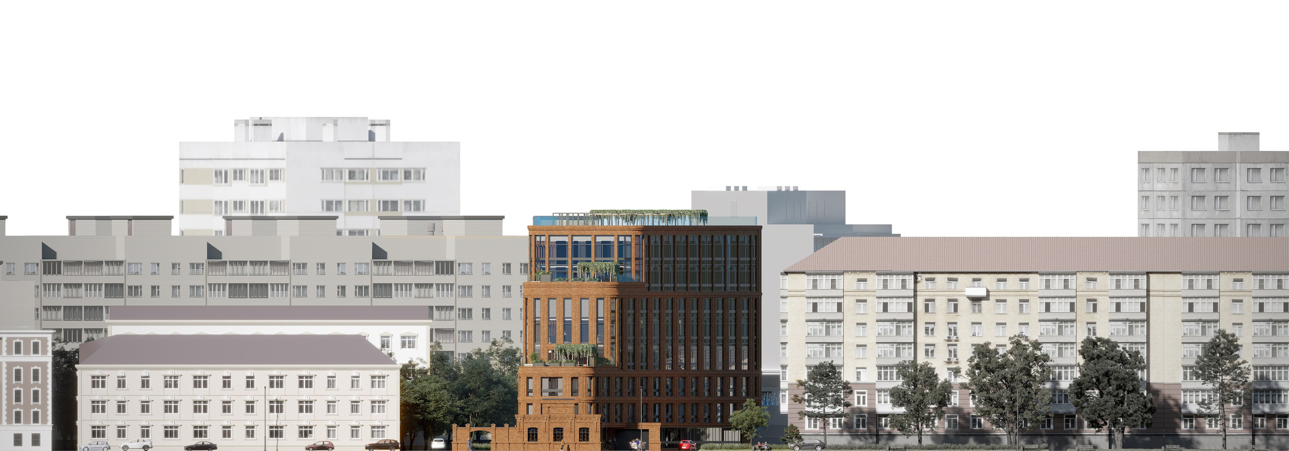 Office Building in Moscow — 3D Architectural Visualization. 3D INTERIOR AND ARCHITECTURE VISUALIZATION