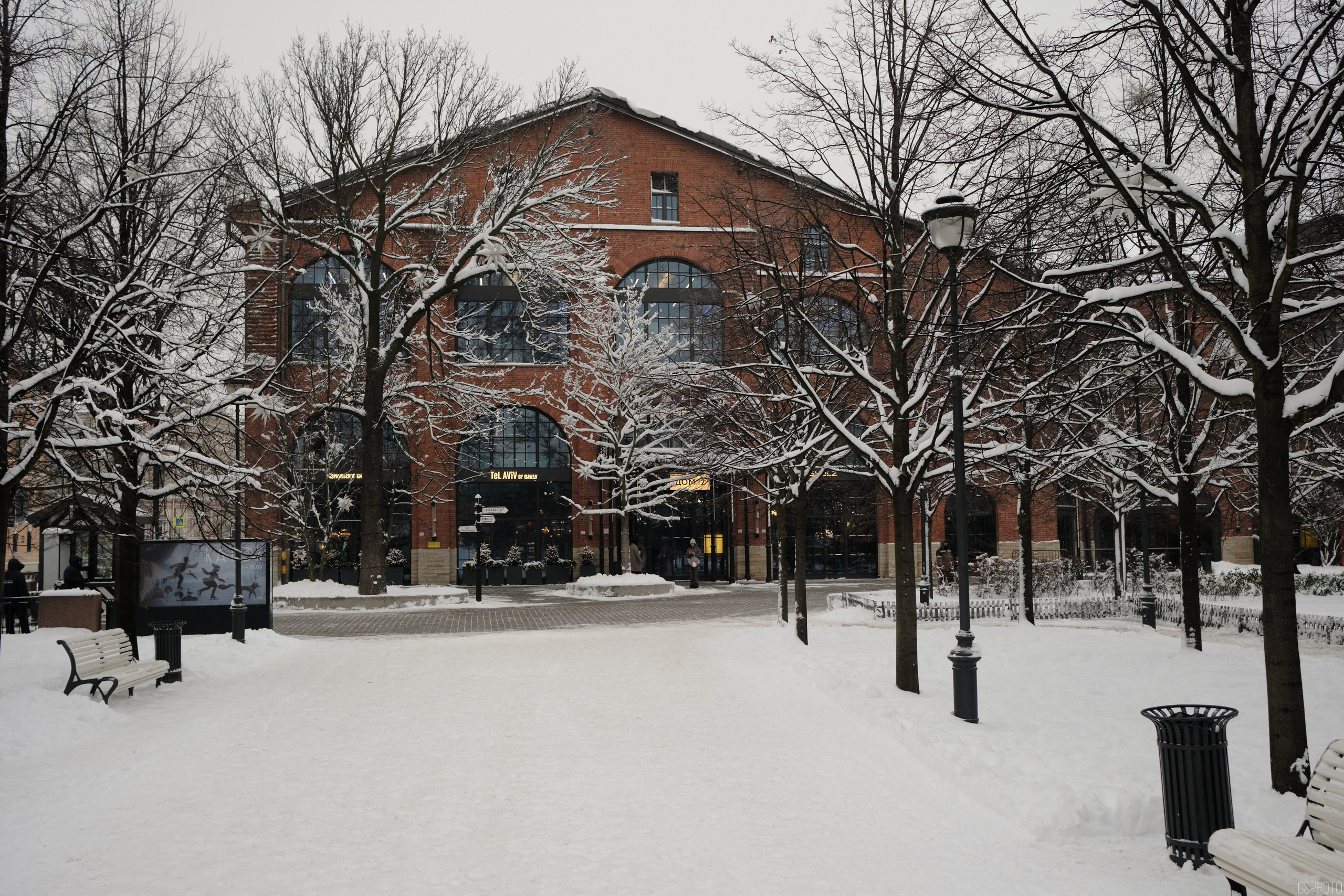 Снег и туман в Санкт-Петербурге. Фотографъ Сергѣевъ. Поймать мгновеніе