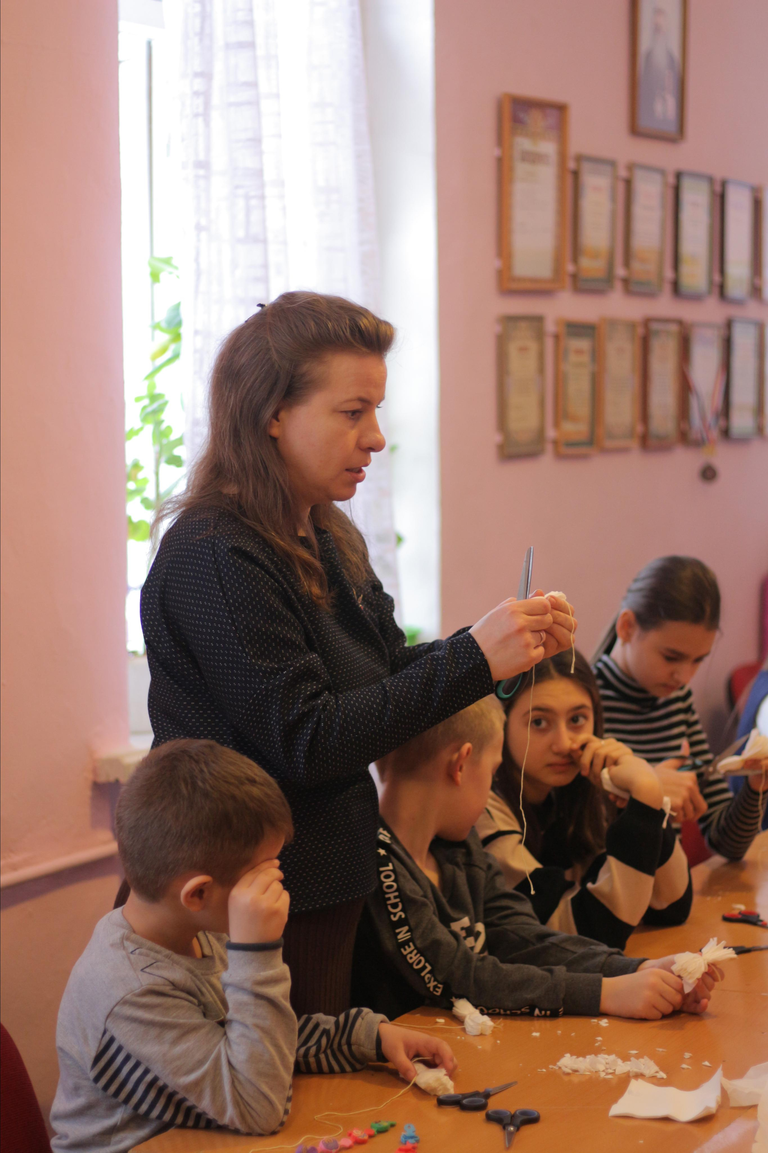 Мастер класс «Белый цветок». Вознесенский храм села Барановское