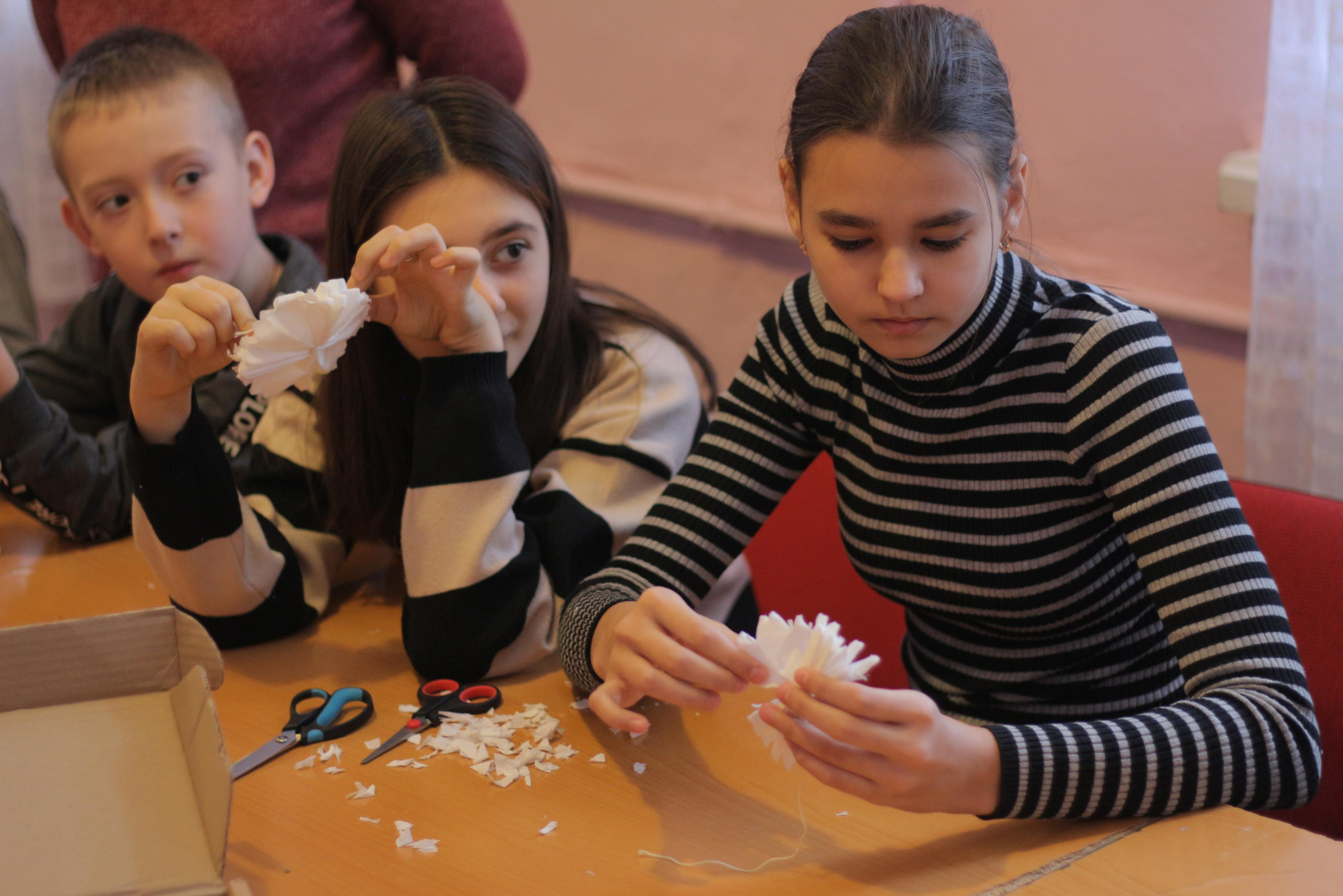 Мастер класс «Белый цветок». Вознесенский храм села Барановское