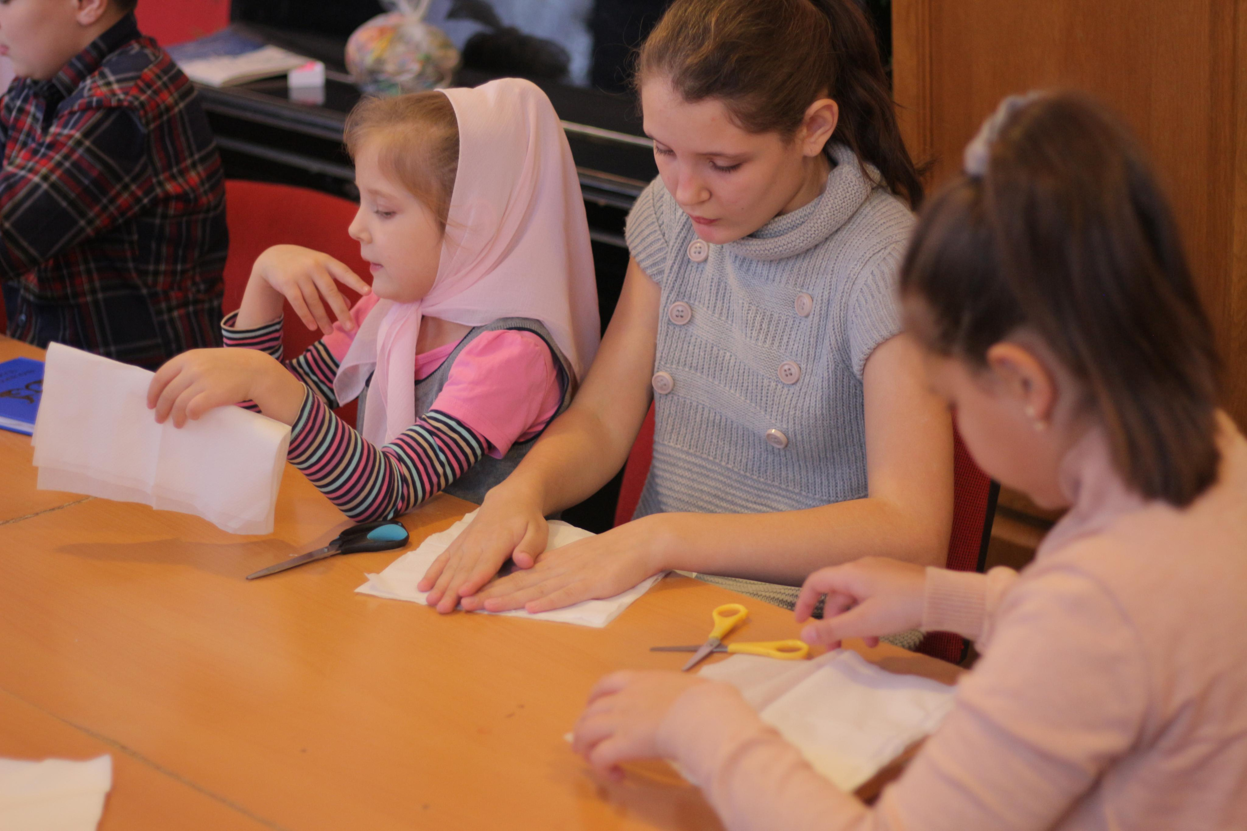 Мастер класс «Белый цветок». Вознесенский храм села Барановское