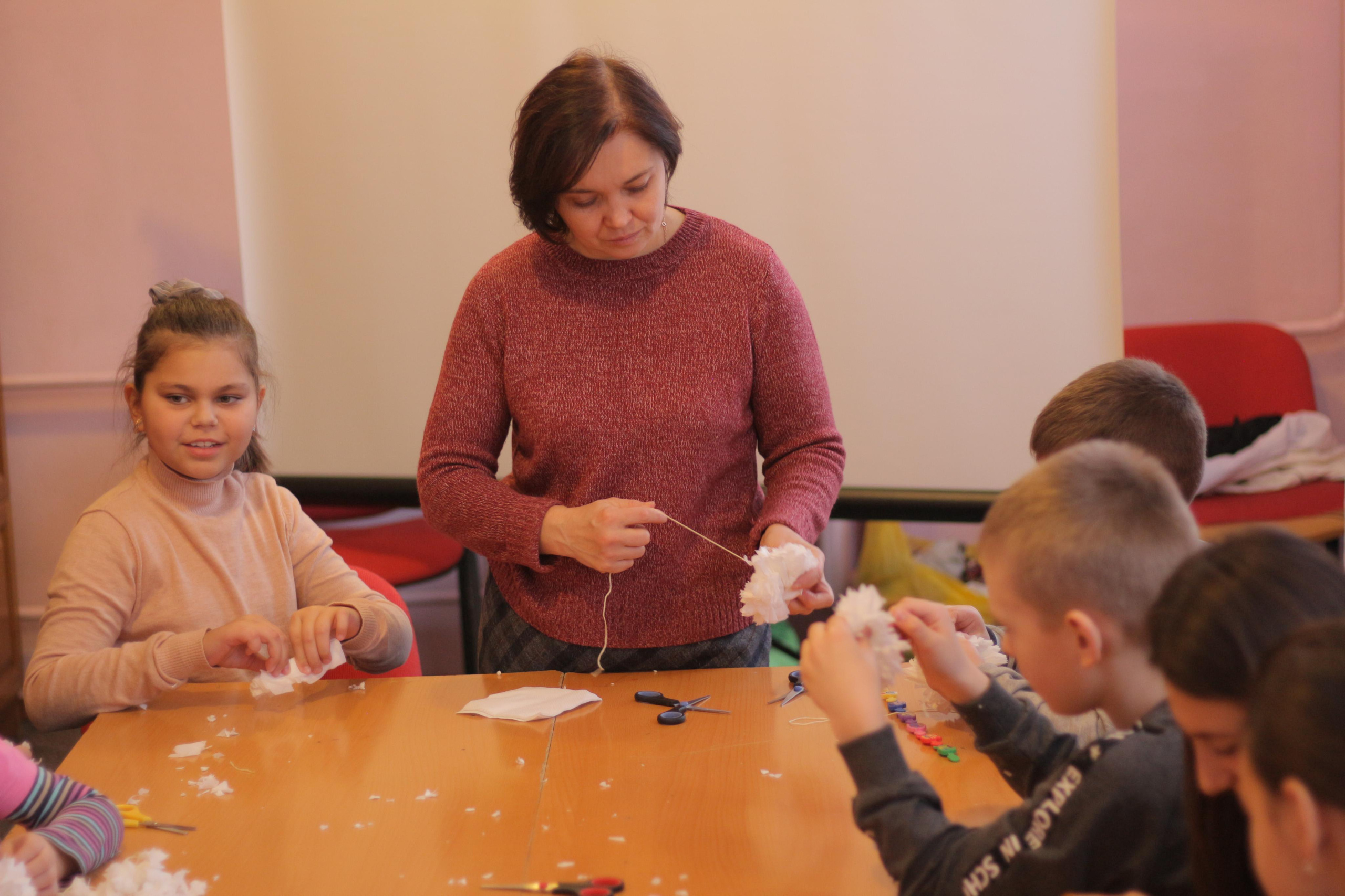 Мастер класс «Белый цветок». Вознесенский храм села Барановское