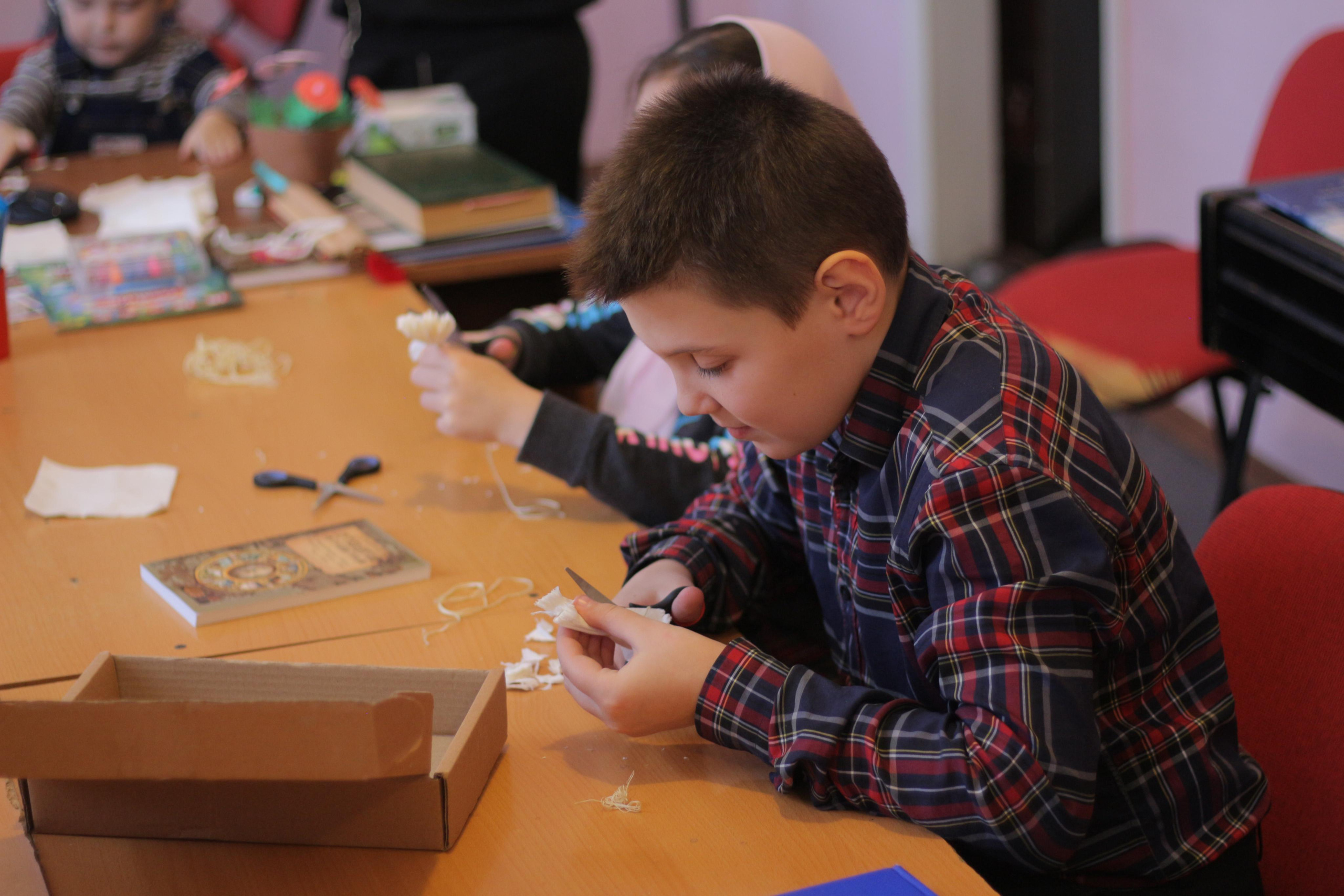 Мастер класс «Белый цветок». Вознесенский храм села Барановское