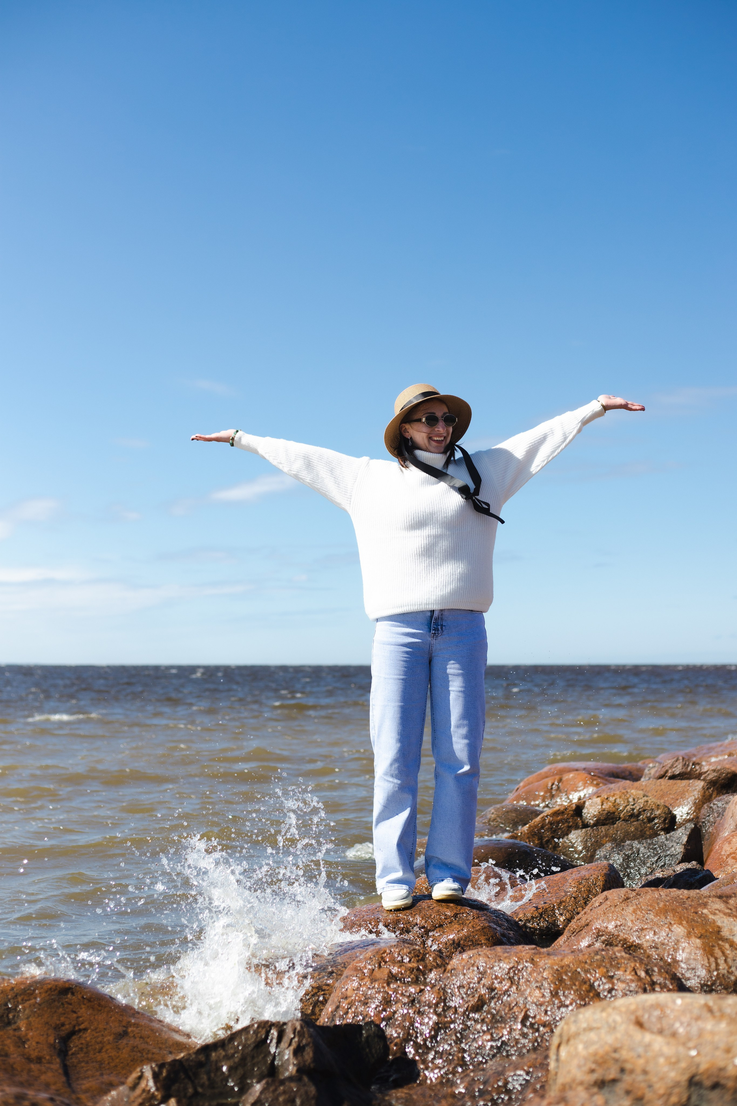 Прогулка на заливе с Таней и ее семьей. Портретный Фотограф в Санкт-Петербурге Кира Орехова